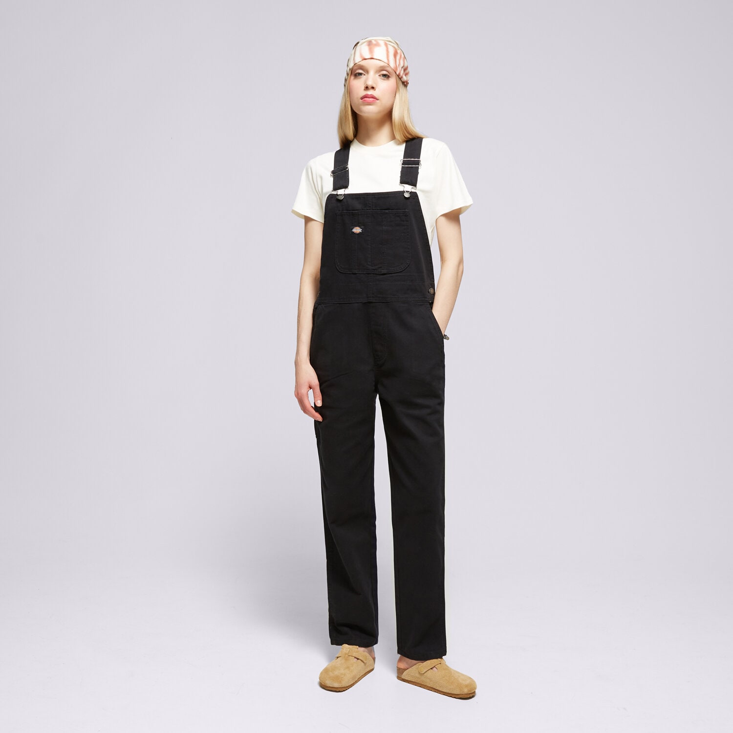 dámské kalhoty DICKIES KALHOTY  DUCK CANVAS CLASSIC BIB W DK0A4XM1C401 ČERNÁ