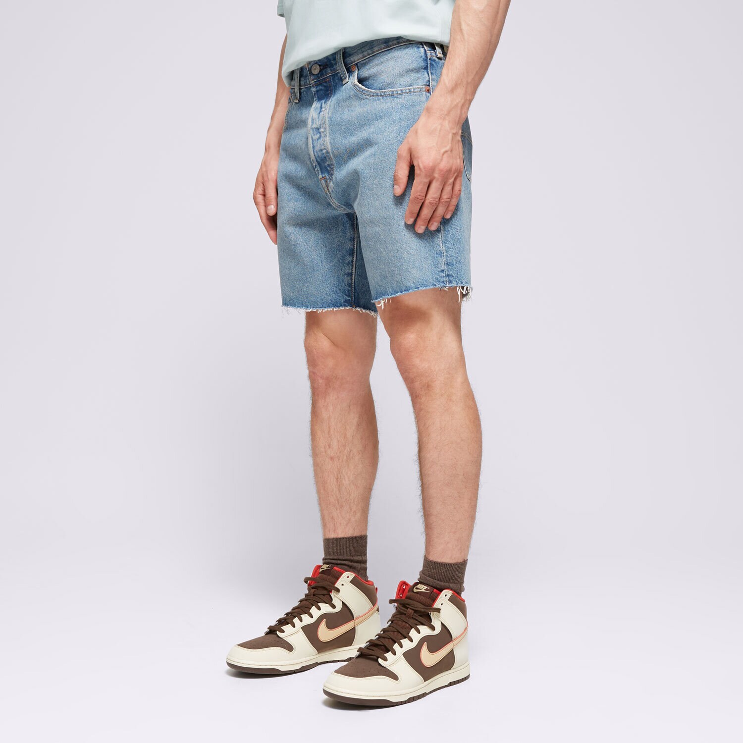 pánské kraťasy LEVI'S ŠORTKY  501® '93 SHORTS DARK INDIGO 85221-0079 MODRÁ