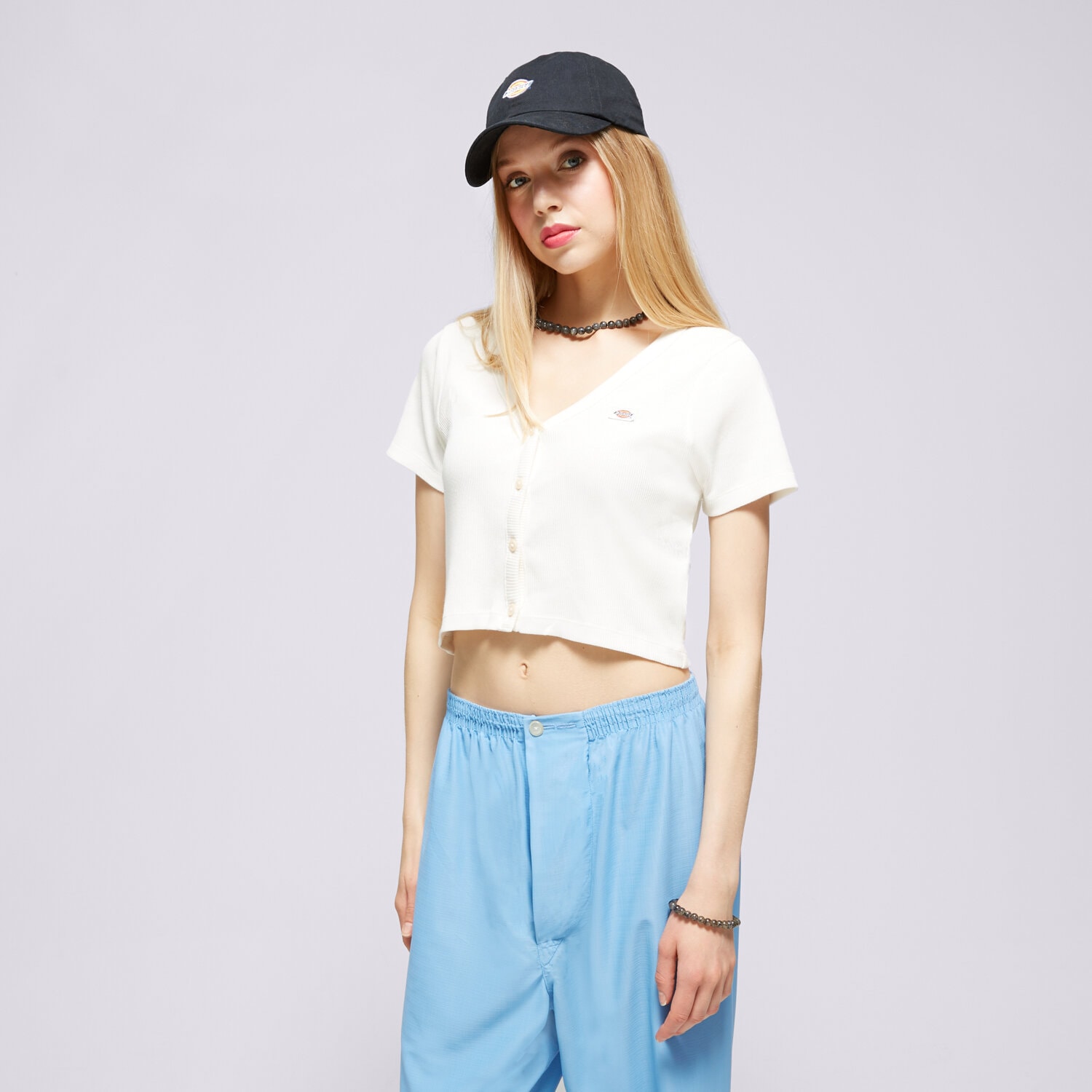 dámské tričko DICKIES TRIČKO EMPORIA CARDIGAN SS W DK0A4YRUC581 BÉŽOVÁ