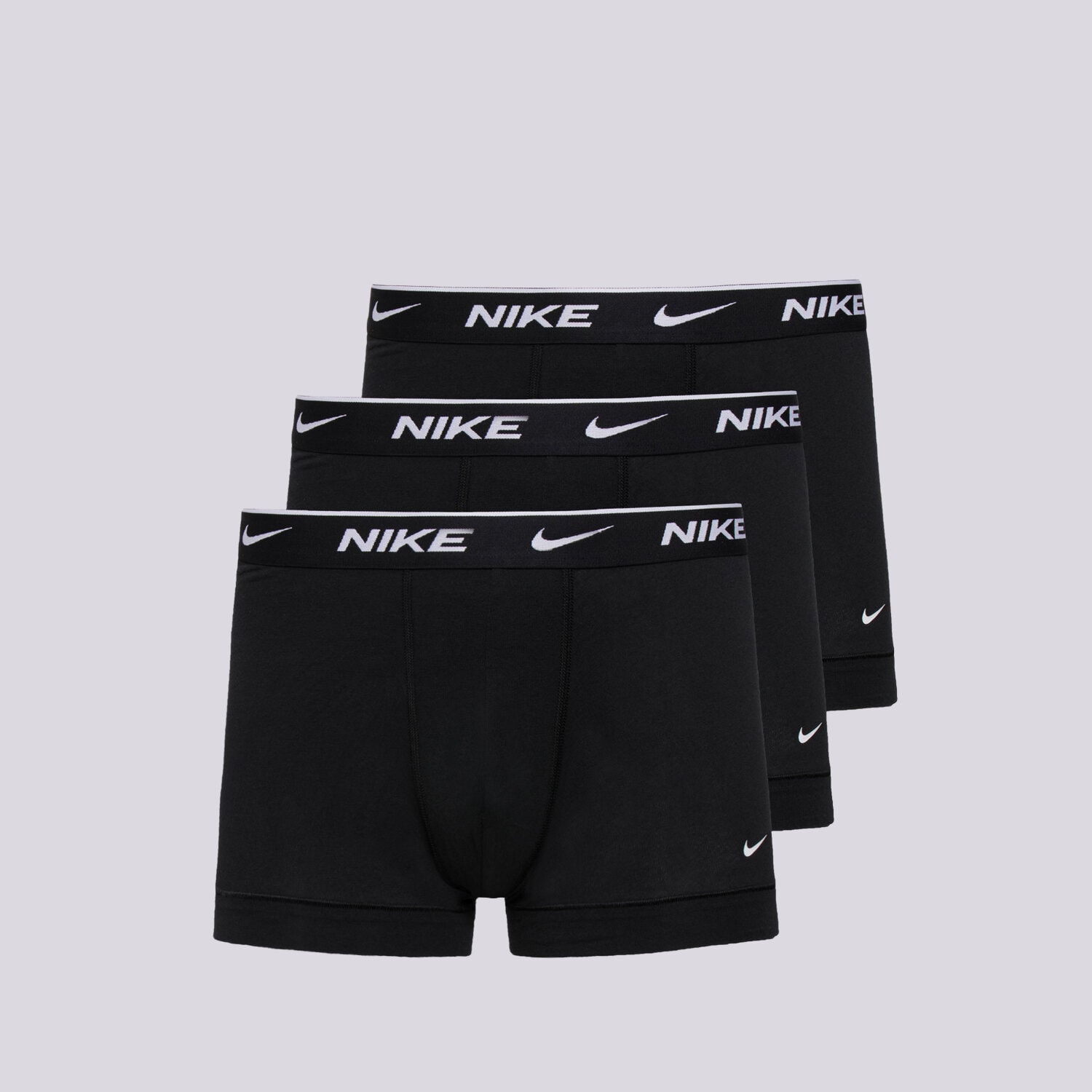 pánské spodní prádlo NIKE 3 PACK TRUNKS  0000KE1008UB1 ČERNÁ