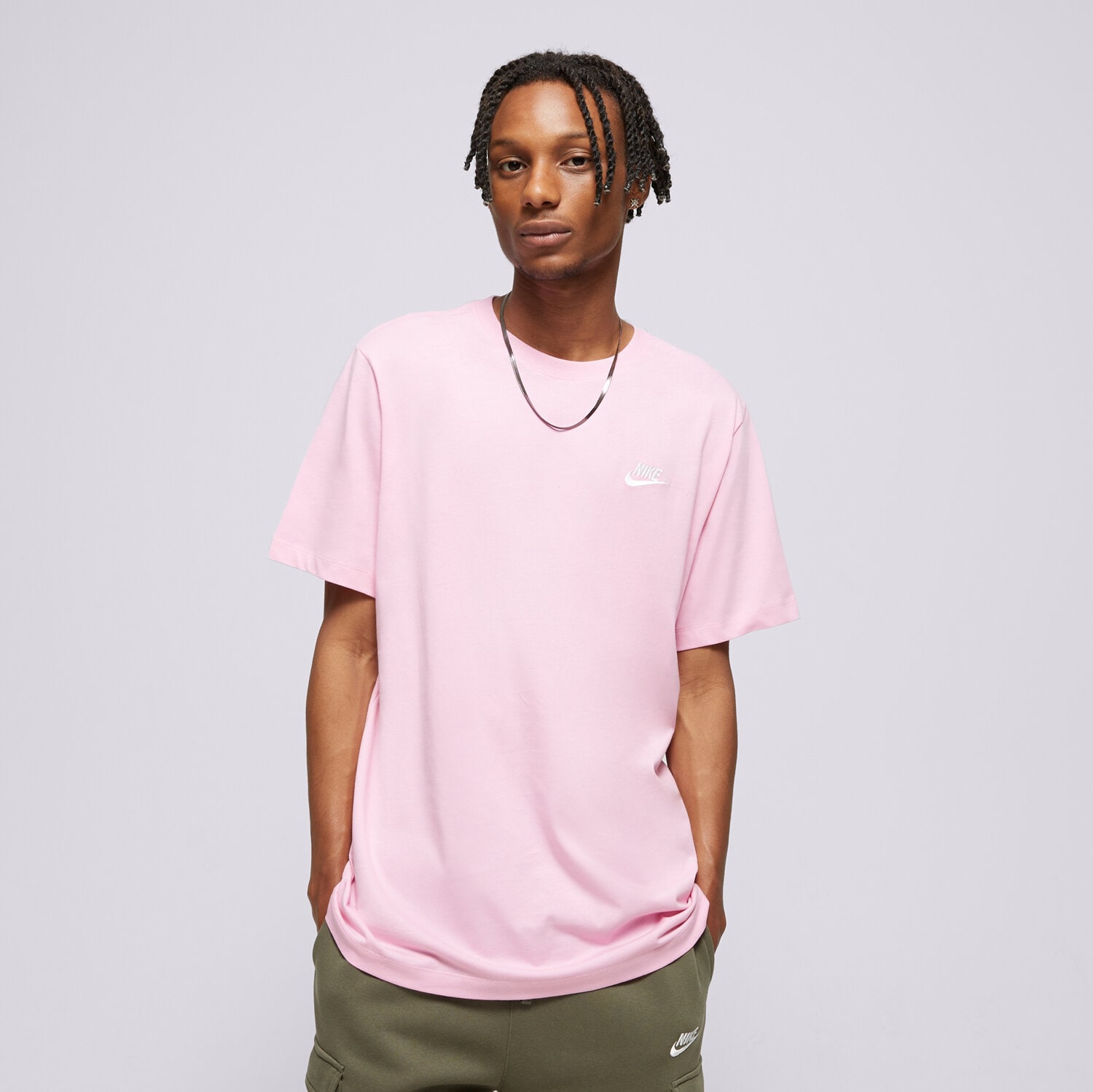 pánské tričko NIKE TRIČKO CORE TEE PINK TEE AR4997-622 RŮŽOVÁ