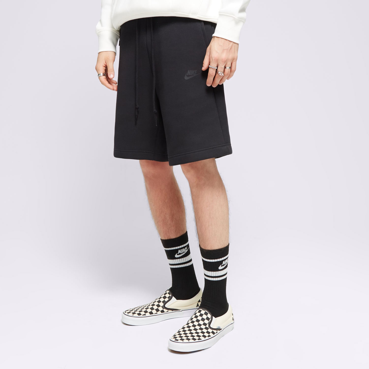 pánské kraťasy NIKE ŠORTKY  SPORTWEAR TECH FLEECE SHORTS FB8171-010 ČERNÁ