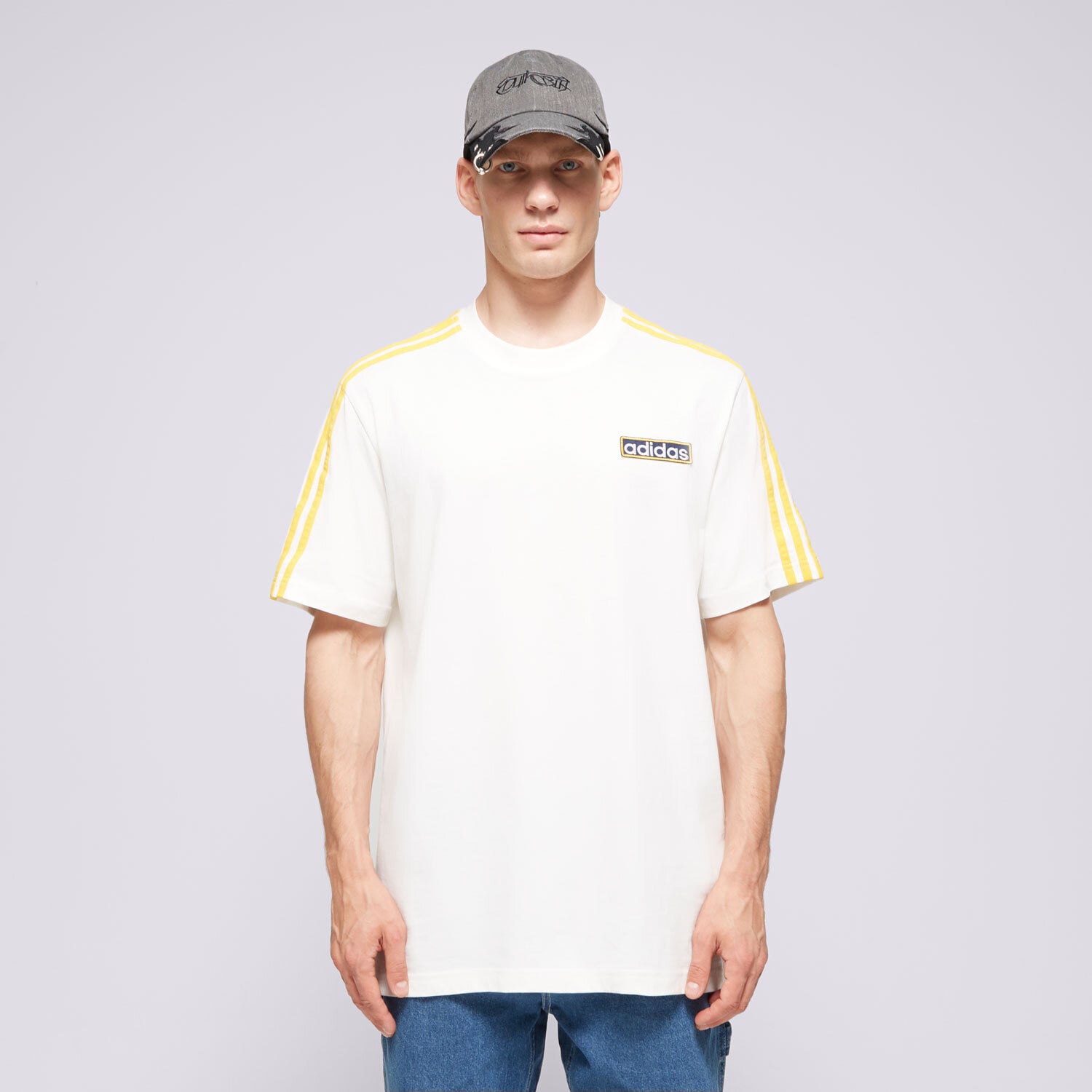 pánské tričko ADIDAS TRIČKO ADIBREAK TEE IU2360 BÍLÁ