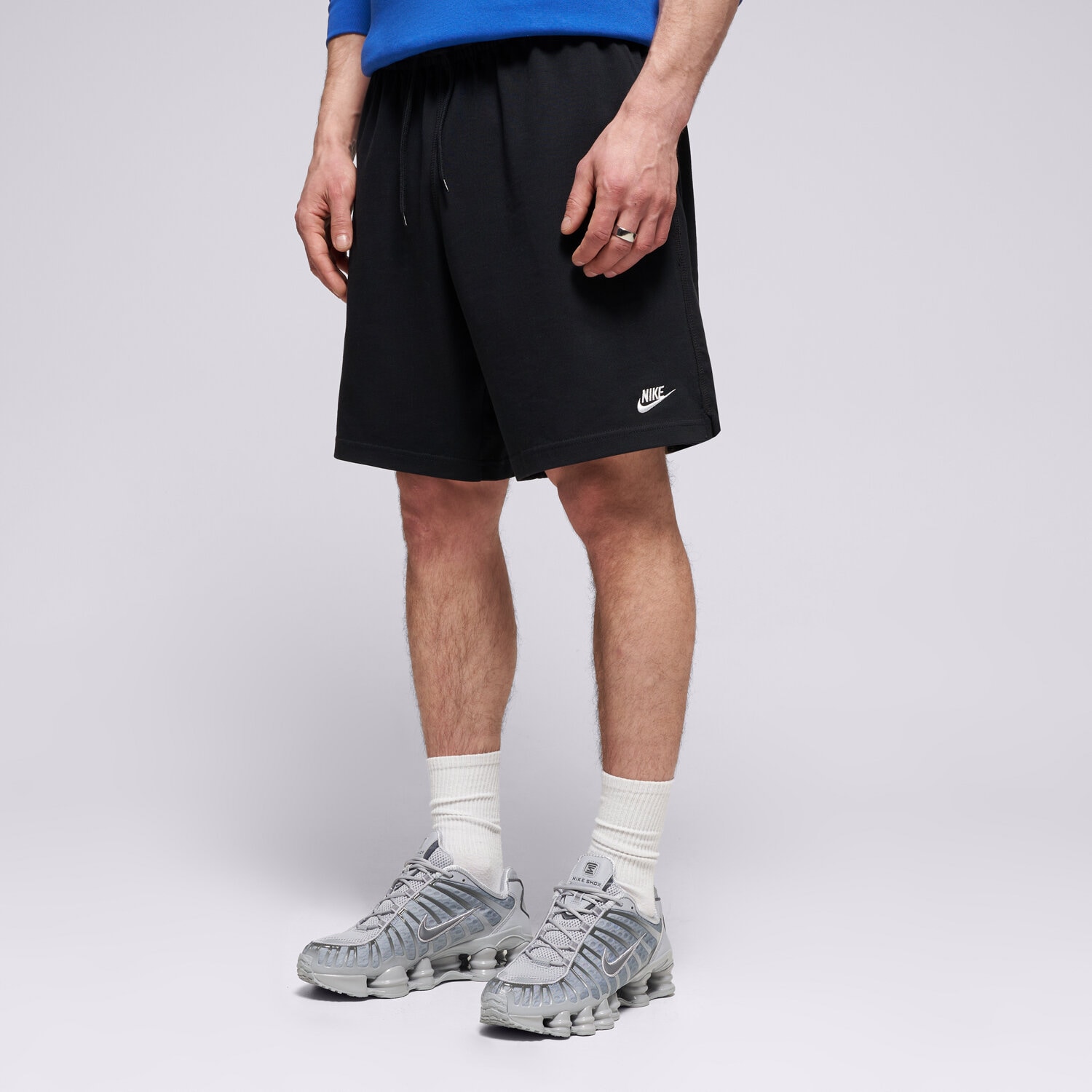 pánské kraťasy NIKE ŠORTKY  M NK CLUB KNIT SHORT FQ4359-010 ČERNÁ