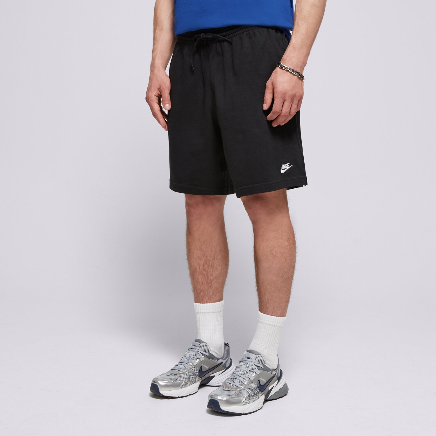 pánské kraťasy NIKE ŠORTKY M NK CLUB KNIT SHORT FQ4359-010 ČERNÁ