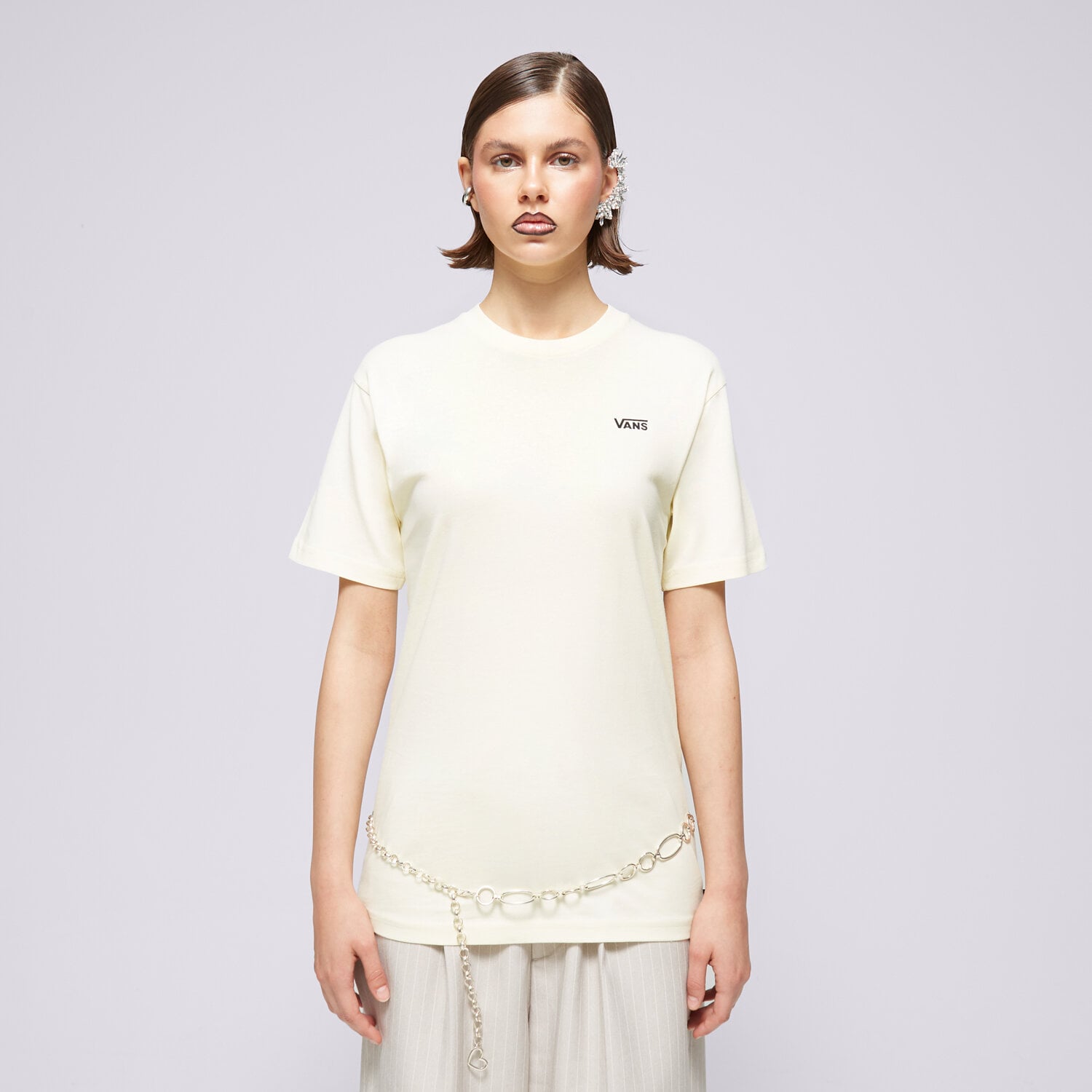 dámské tričko VANS TRIČKO LEFT CHEST LOGO VN0A7RSRCR11 ŽLUTÁ