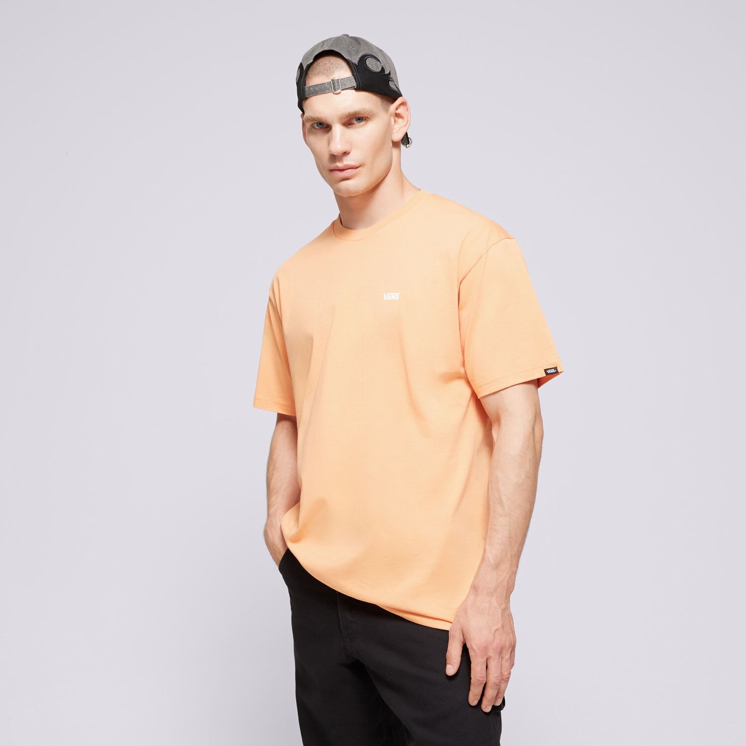 pánské tričko VANS TRIČKO LEFT CHEST COPPER TAN VN0A3CZECR51 ORANŽOVÁ