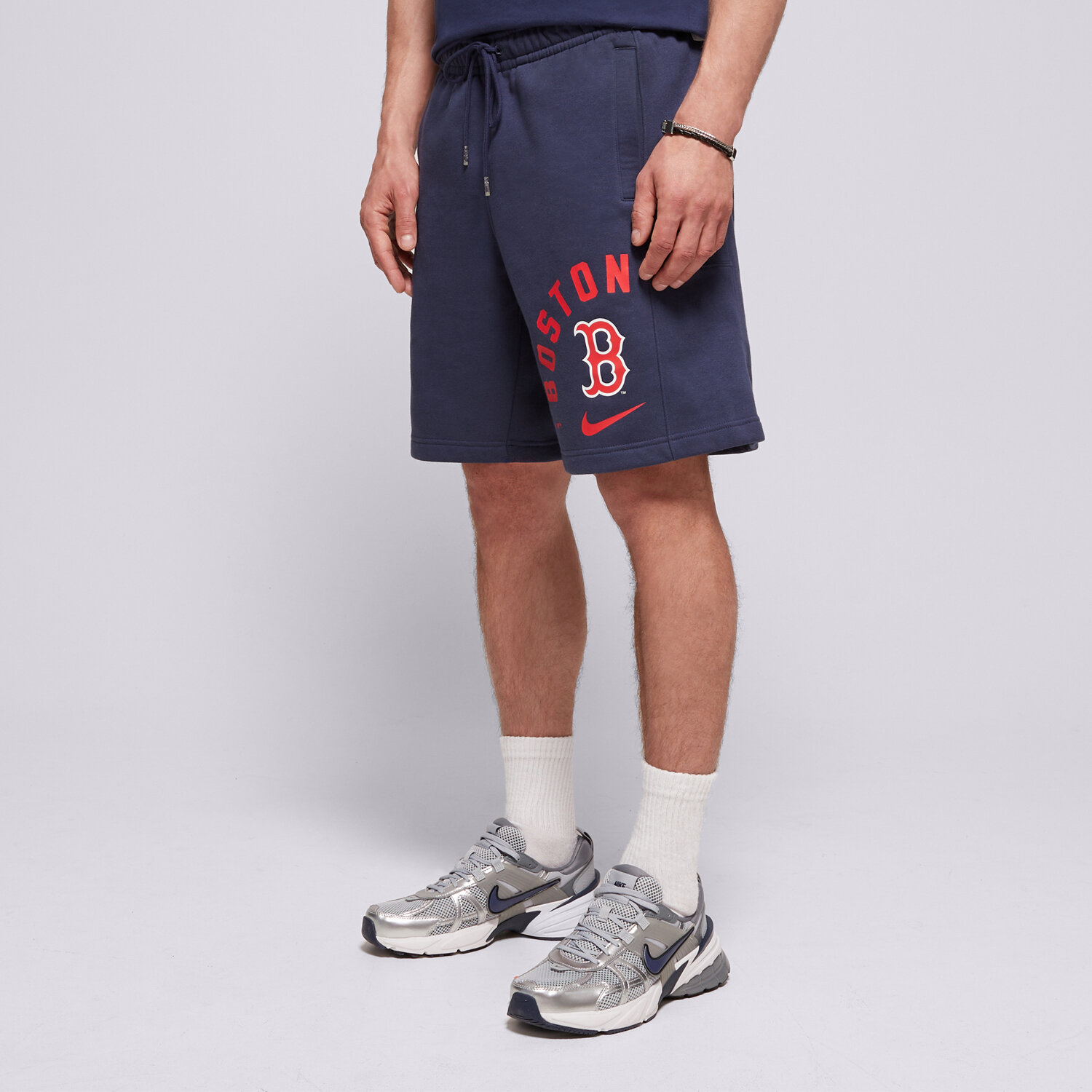 pánské kraťasy NIKE ŠORTKY  BOSTON RED SOX MLB 027D-160N-BQ-GXD TMAVOMODRÁ