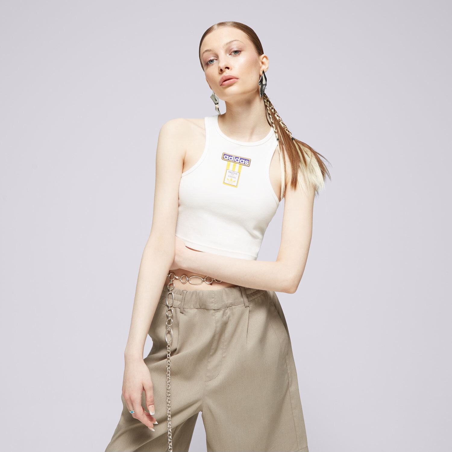 dámské tričko ADIDAS TRIČKO ADIBRK TOP TOP IS2434 BÍLÁ