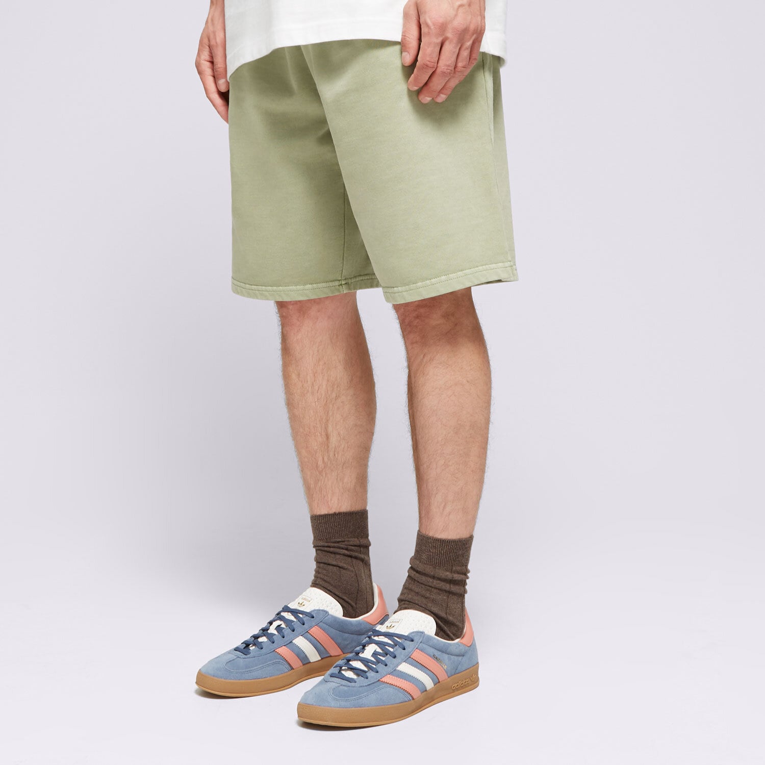 pánské kraťasy NEW ERA ŠORTKY  NE WASHED SHORTS NONE 60502668 ZELENÁ