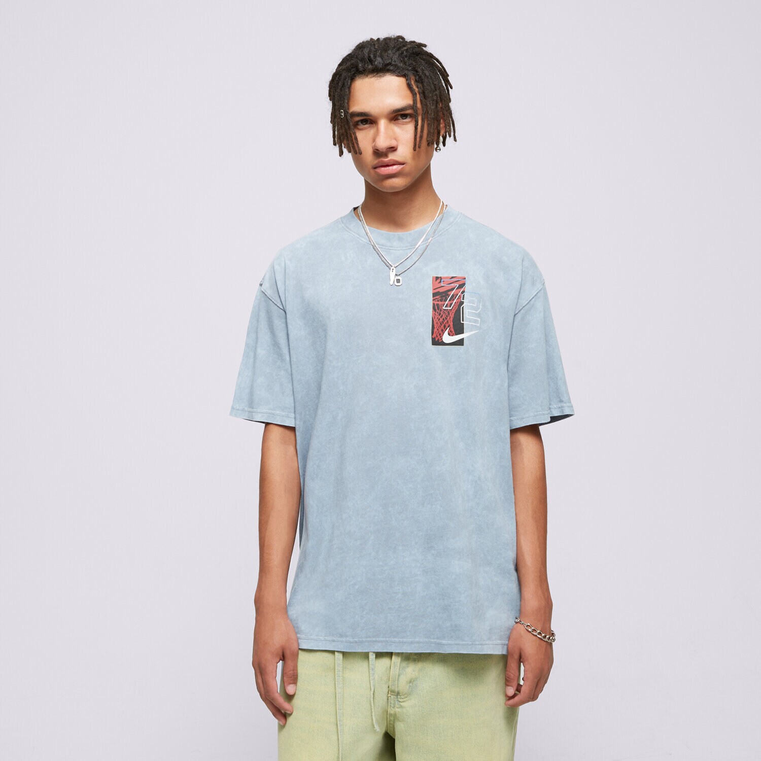 pánské tričko NIKE TRIČKO M NK TEE M90 OC DNA NBA FZ8093-065 ŠEDÁ