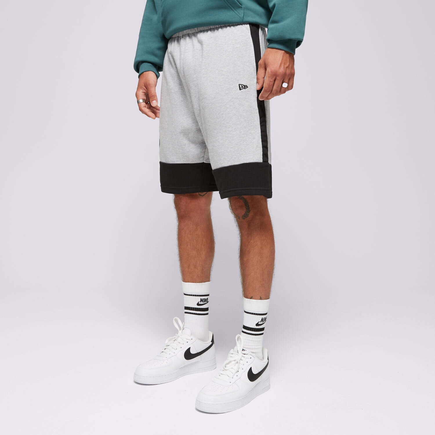pánské kraťasy NEW ERA ŠORTKY  NBA COLOUR BLOCK NETS BROOKLYN NETS 60502655 BÍLÁ