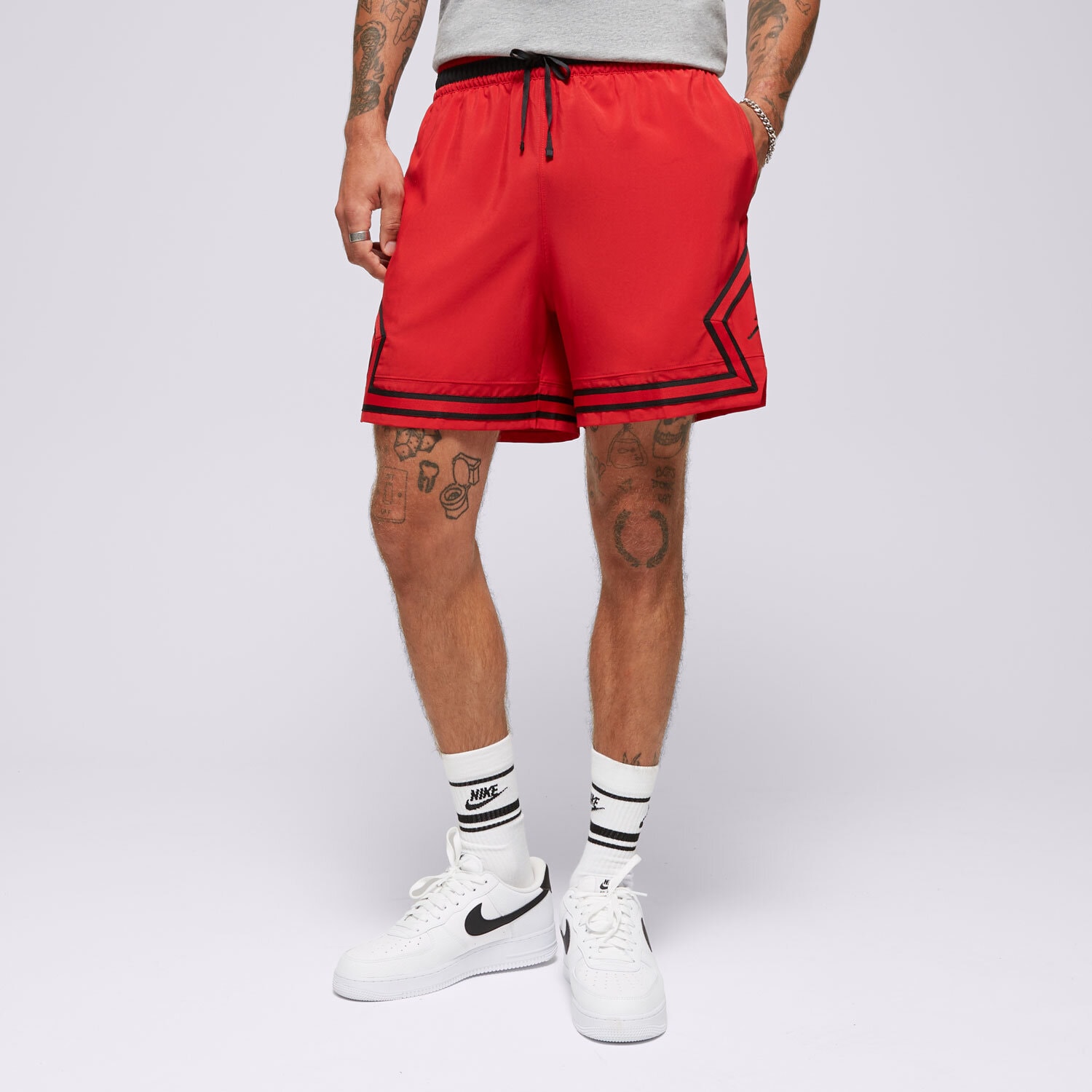 pánské kraťasy ŠORTKY  M JORDAN DF SPRT WVN DMND SHORT FQ2989-687 ČERVENÁ