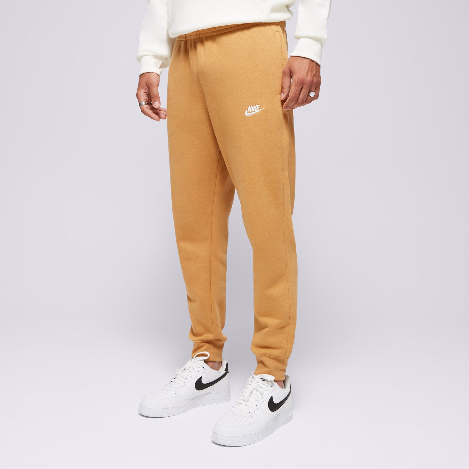 pánské kalhoty NIKE KALHOTY  SPORTSWEAR CLUB FLEECE BV2671-224 HNĚDÁ
