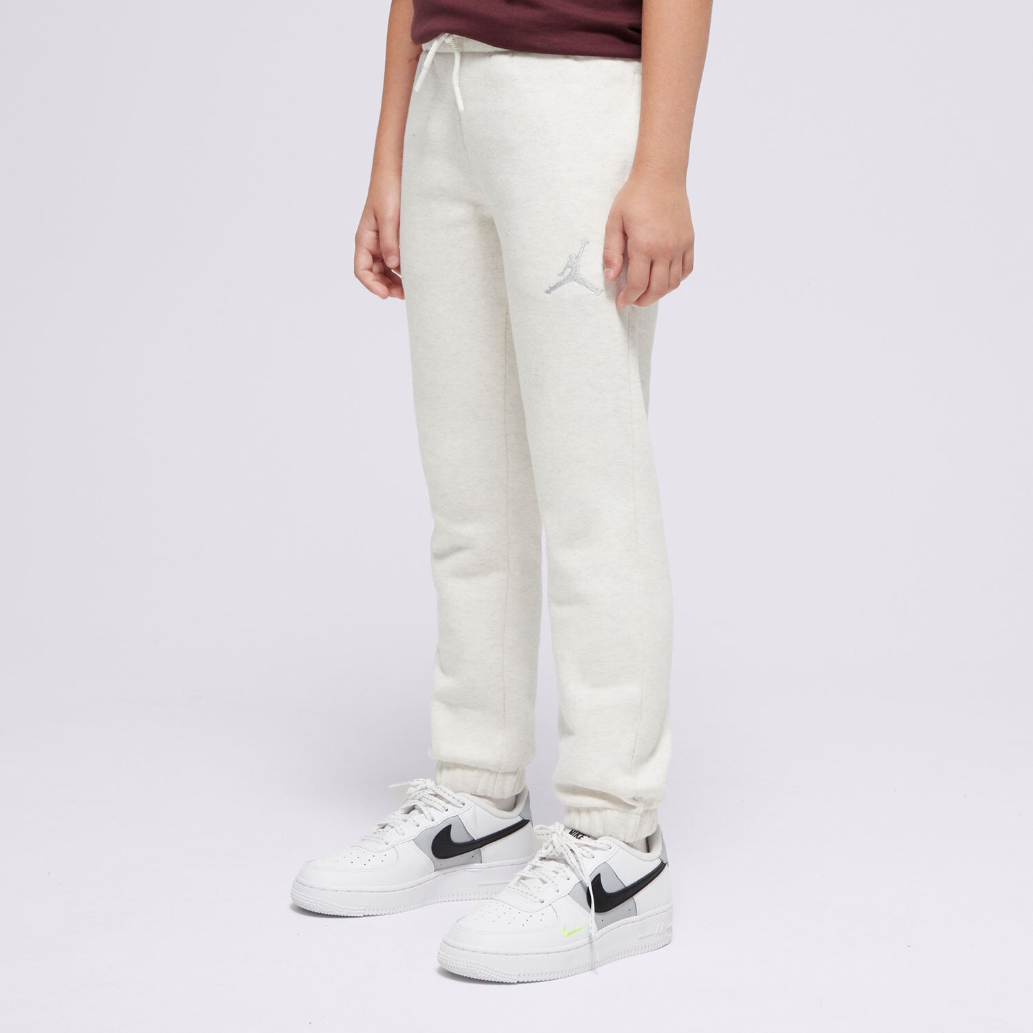dětské kalhoty JORDAN KALHOTY  ICON PLAY FLC PANT GIRL G 45C696-W6N BÉŽOVÁ