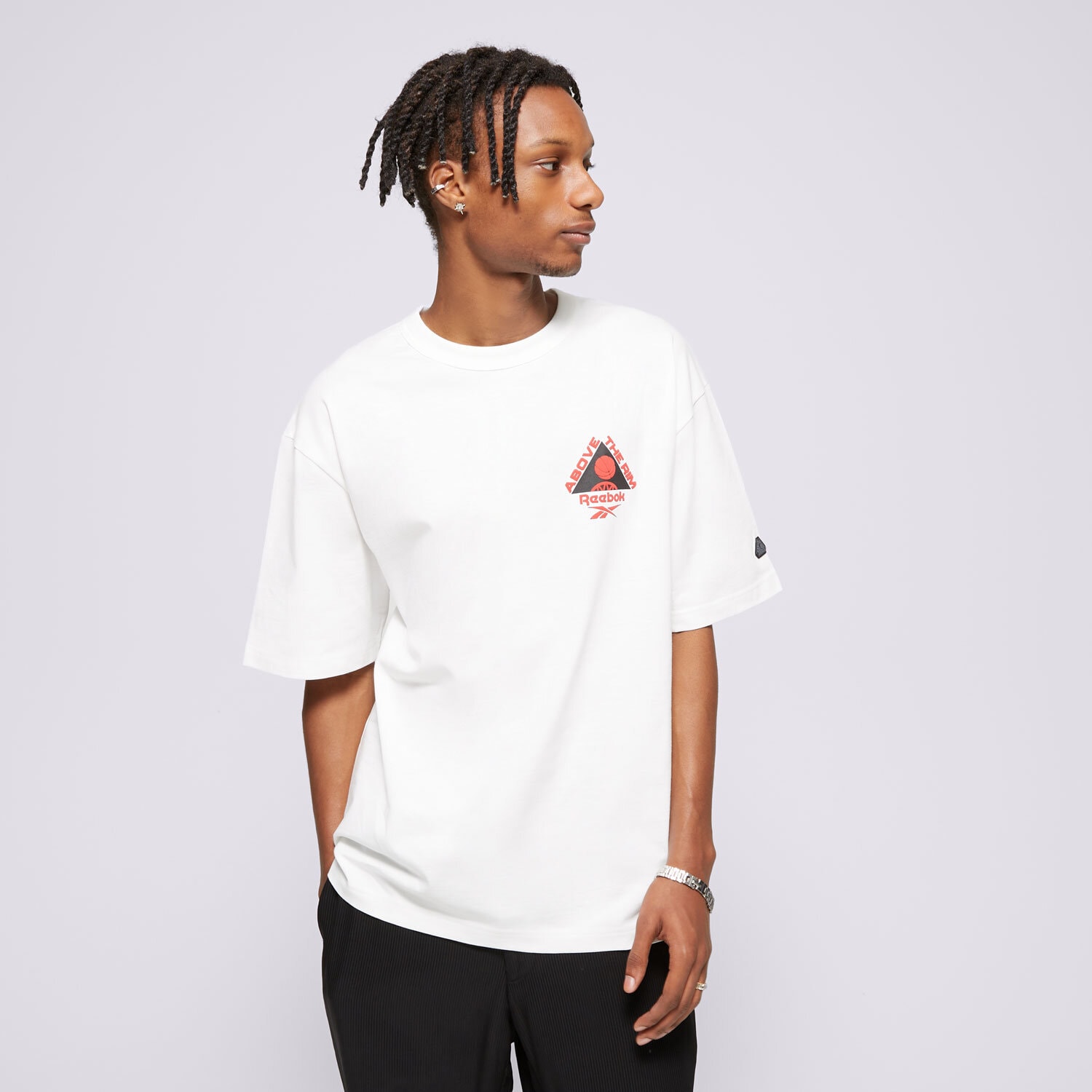 pánské tričko REEBOK TRIČKO ATR HOOPWEAR TEE 100205178 BÍLÁ