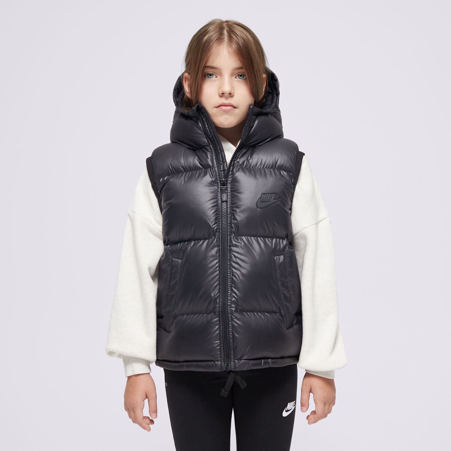 NIKE VESTA K NSW TF RPL HGH SYNFL VEST UL UNISEX FD2844-011 ČERNÁ