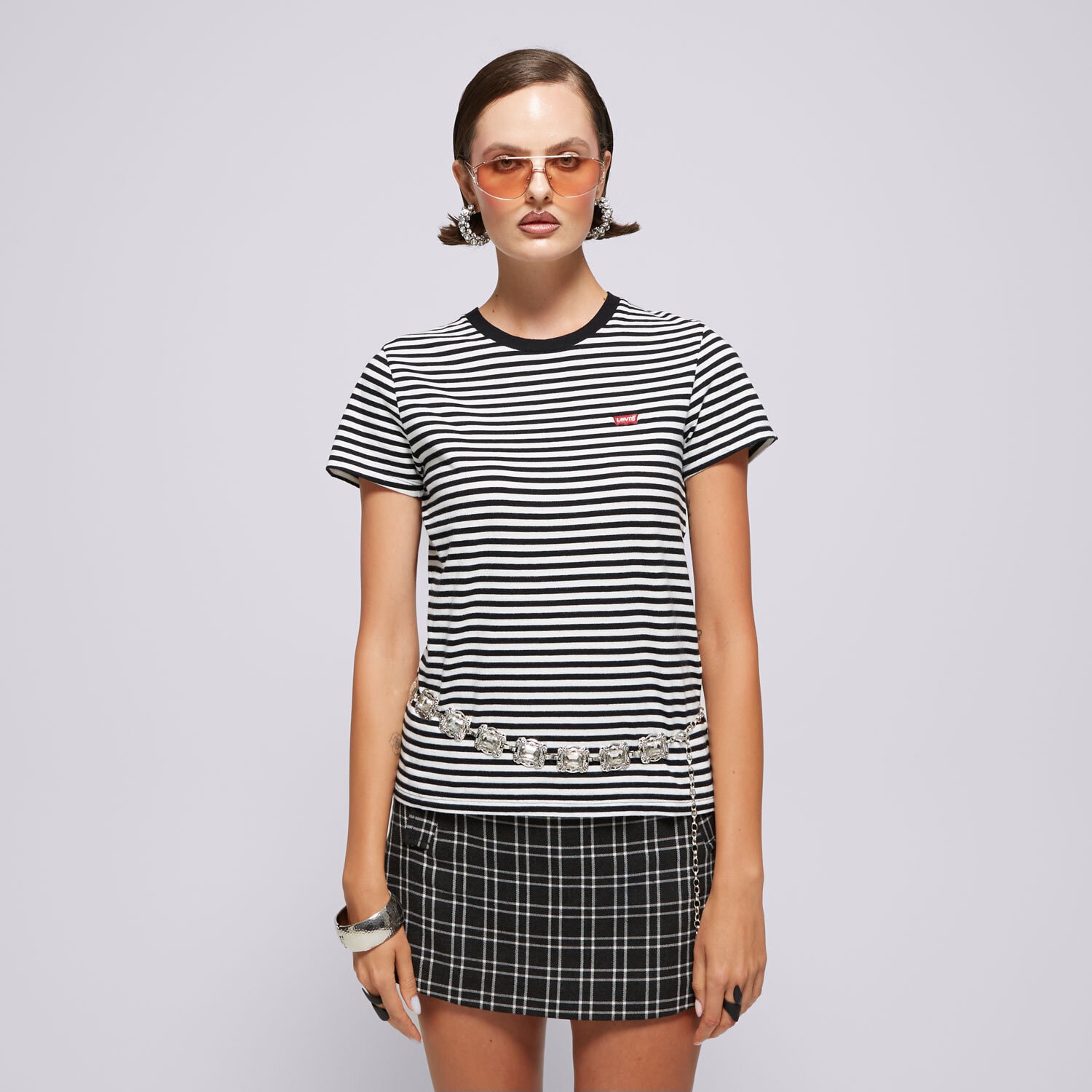 dámské tričko LEVI'S TRIČKO PERFECT TEE 39185-0087 ŠEDÁ
