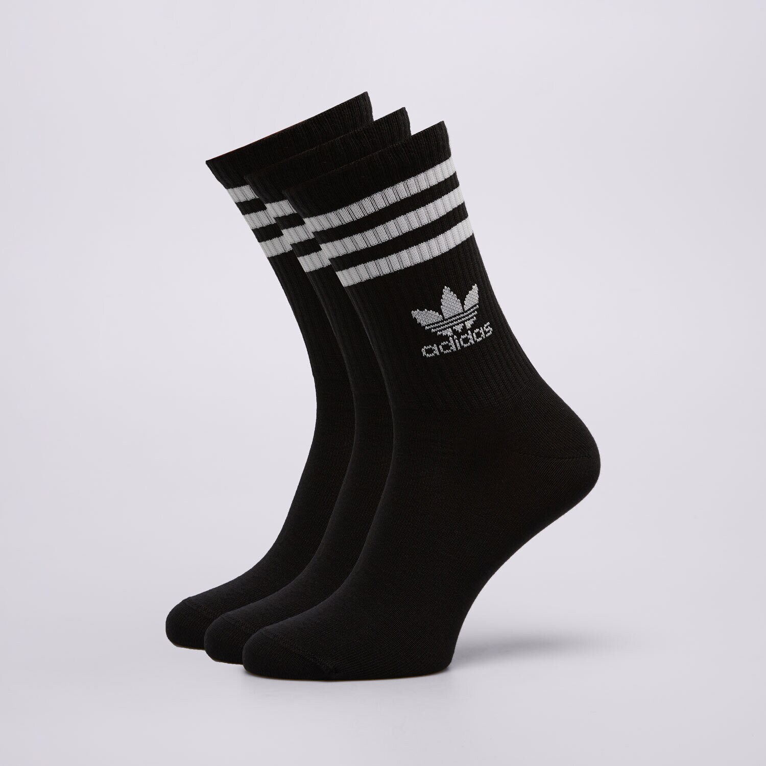dámské ponožky ADIDAS PONOŽKY CREW SOCK 3STR IL5022 ČERNÁ