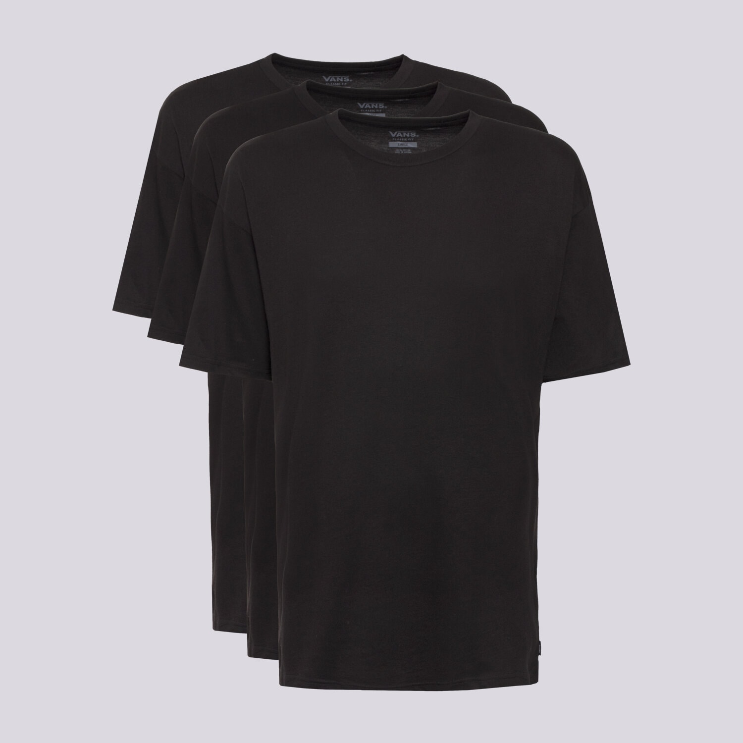 pánské tričko VANS TRIČKO MN VANS BASIC TEE MULTIPACK VN000KHDBLK1 ČERNÁ