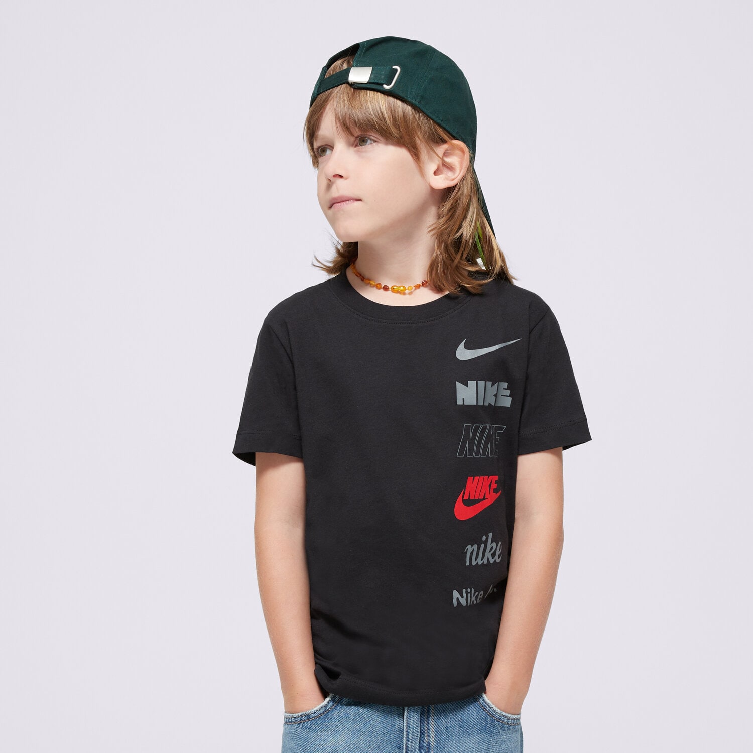 dětské tričko NIKE TRIČKO K NSW TEE LOGO B HQ2289-010 ČERNÁ