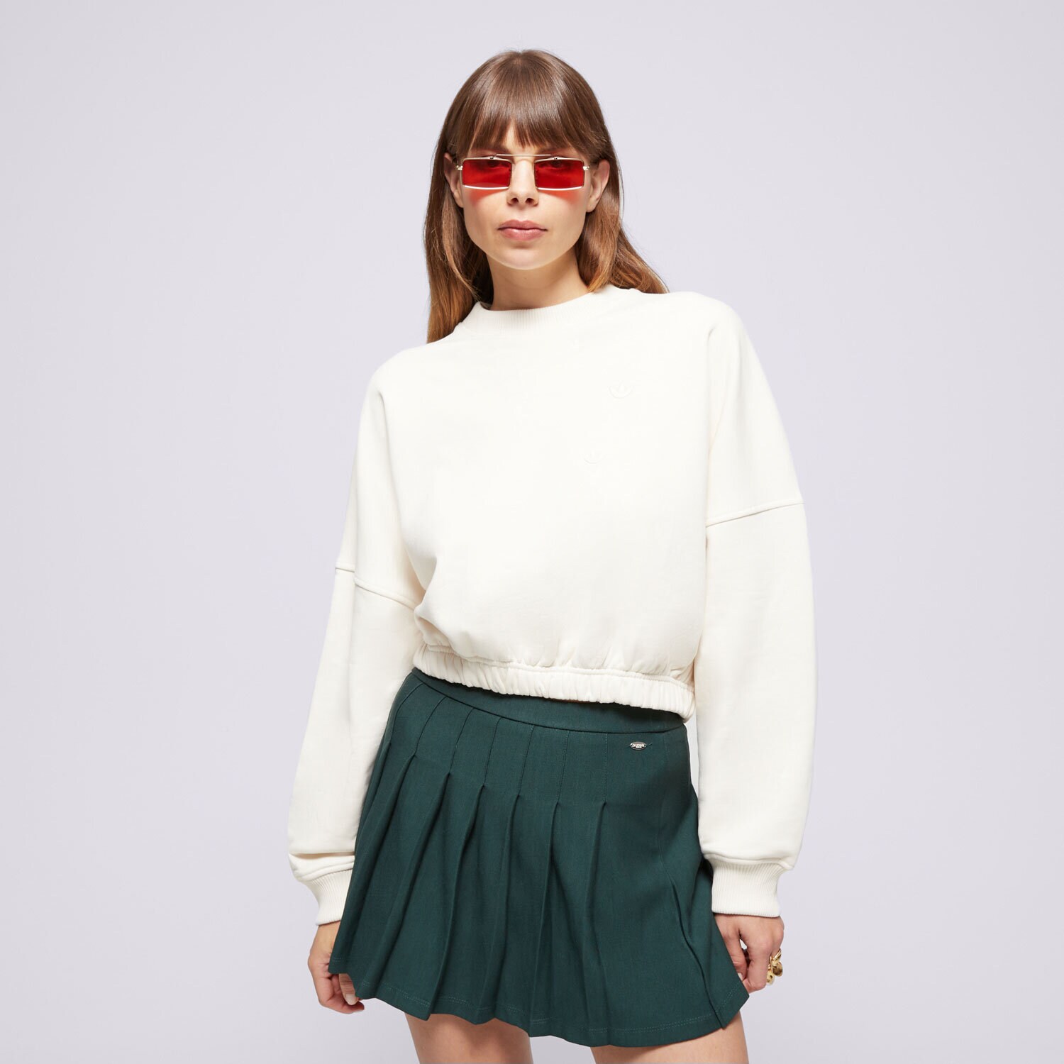 dámská mikina ADIDAS MIKINA SWEATSHIRT OS IZ0291 BÍLÁ