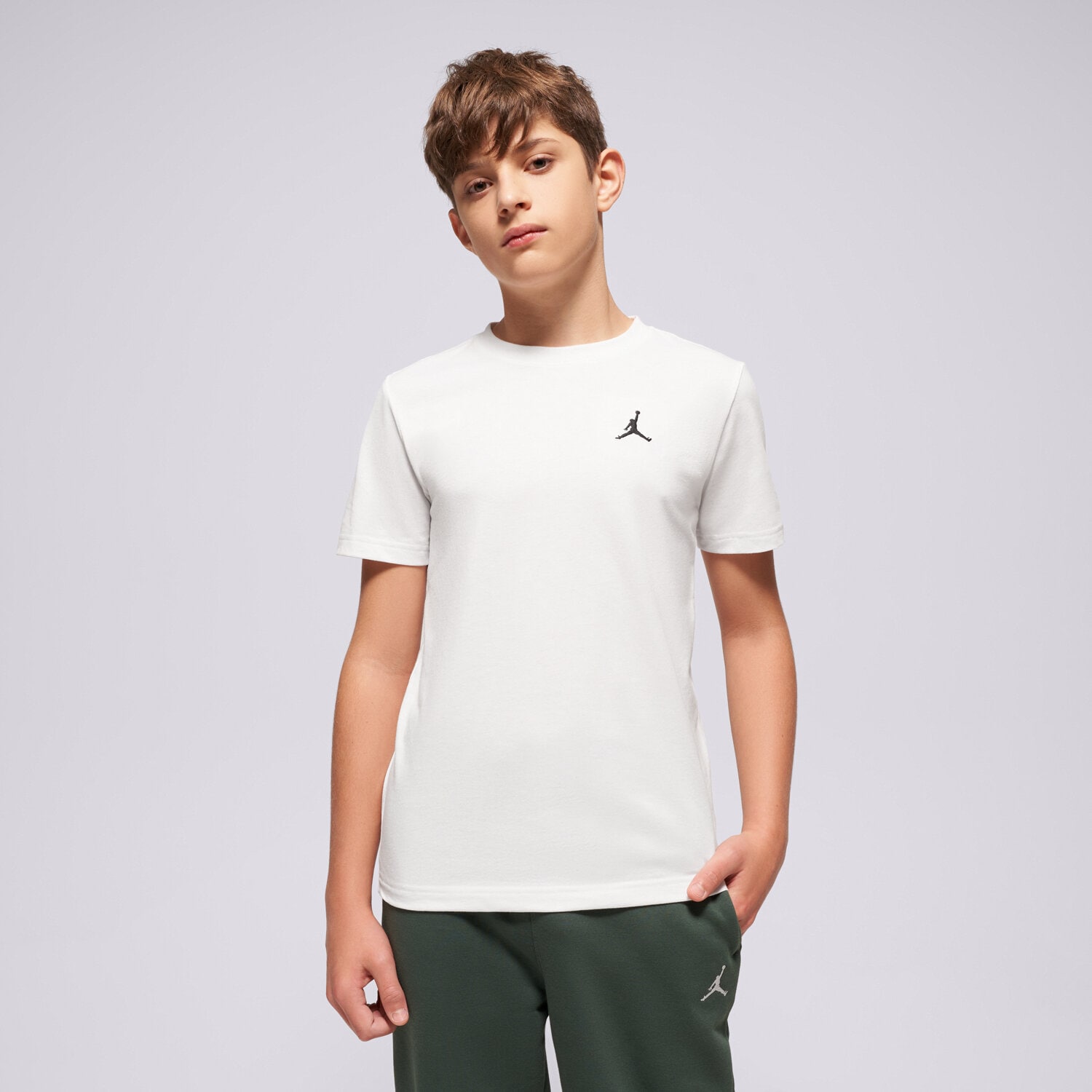dětské tričko JORDAN TRIČKO JDB JUMPMAN AIR EMB BOY 95D266-001 BÍLÁ