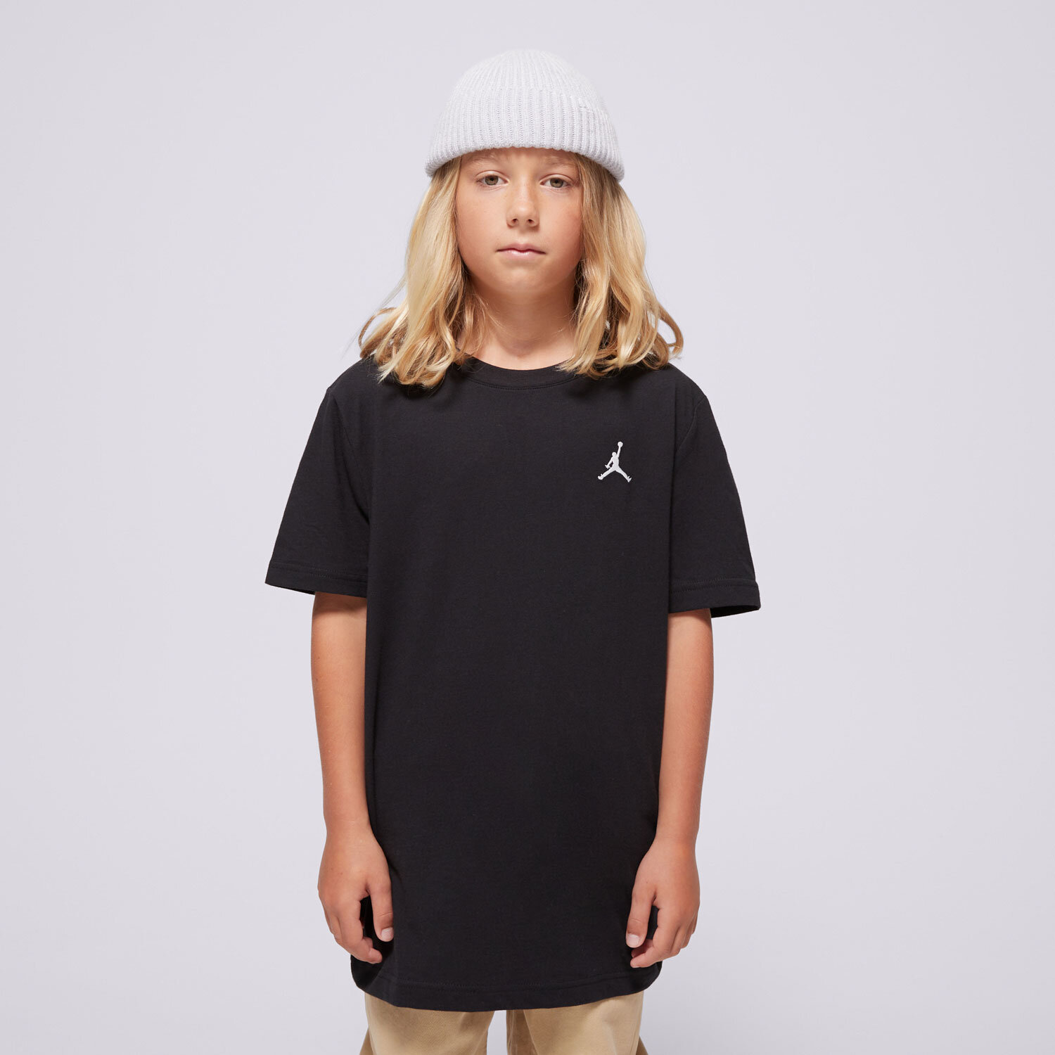 dětské tričko JORDAN TRIČKO JDB JUMPMAN AIR EMB BOY 95D266-023 ČERNÁ