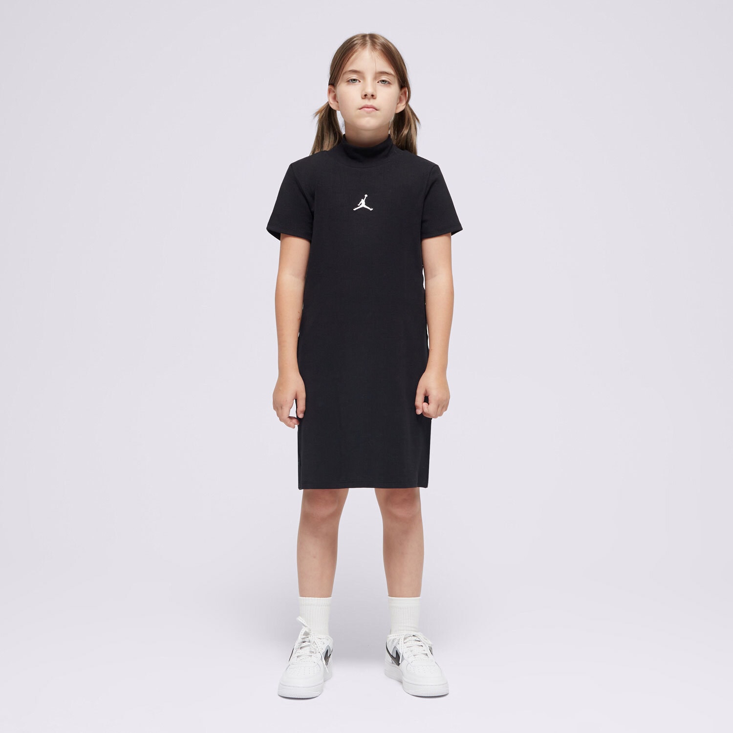 JORDAN ŠATY JDG JUMPMAN RIBBED TAPING DRES GIRL 45D380-023 ČERNÁ