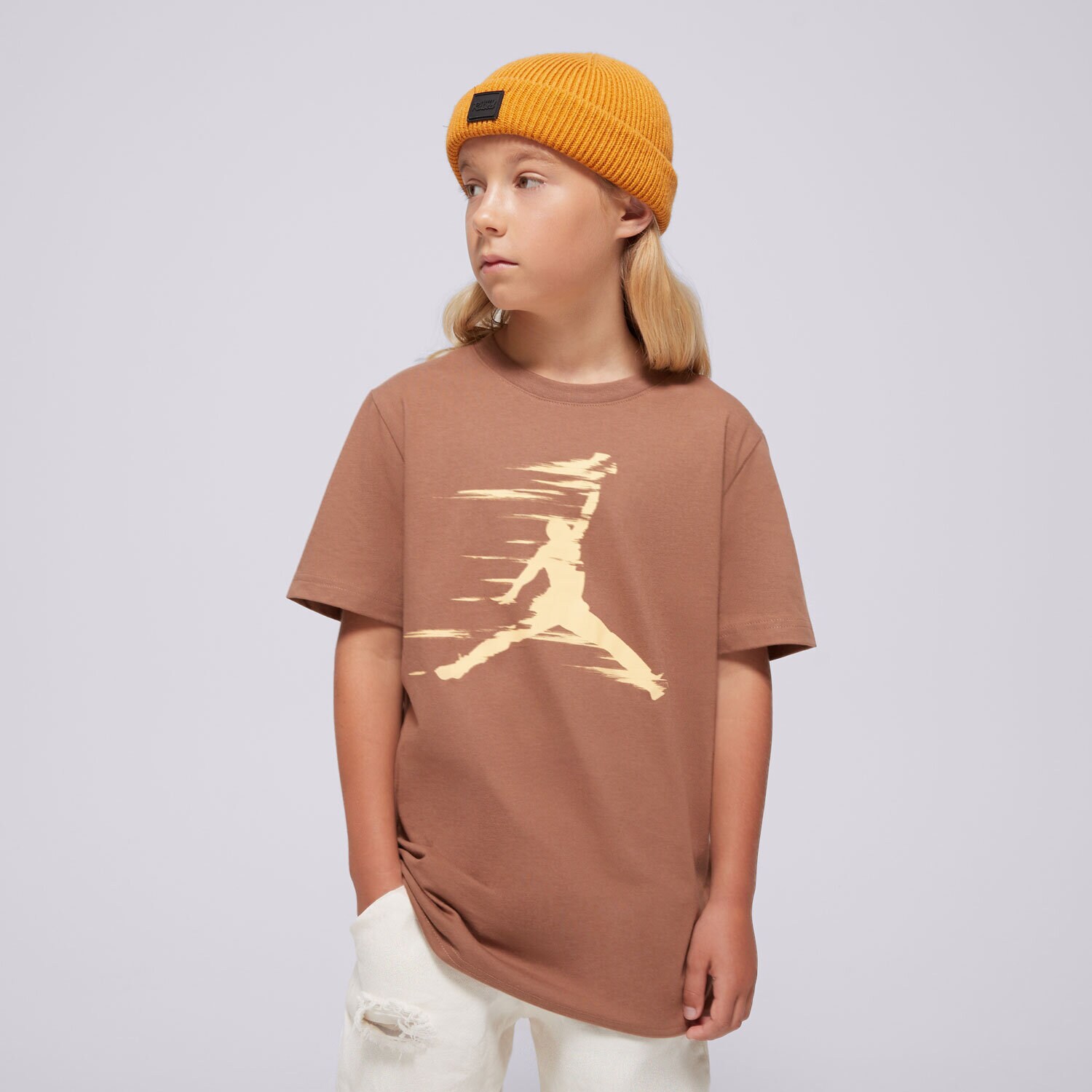 dětské tričko JORDAN TRIČKO JDB MVP MOTION JUMPMAN SS TEE BOY 95D262-X1I HNĚDÁ