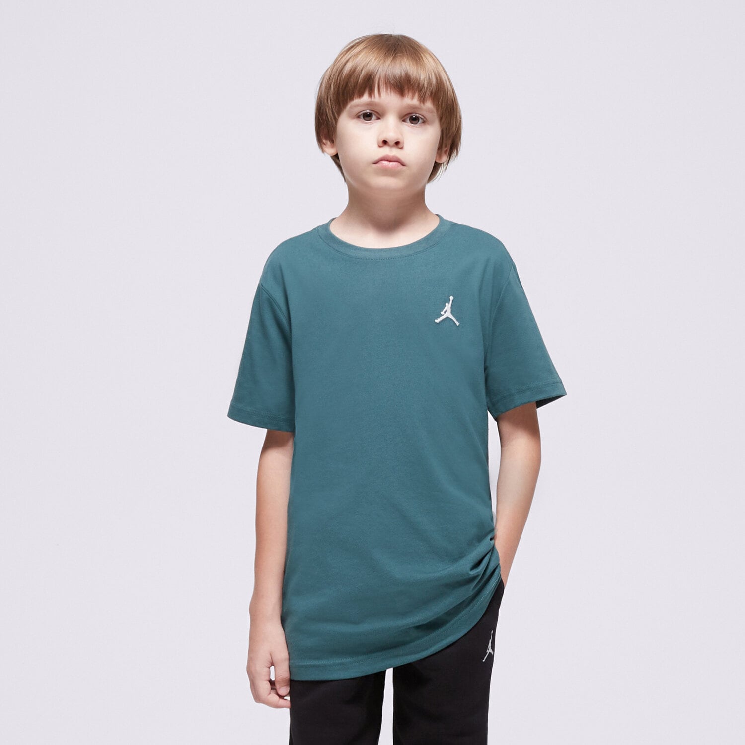 dětské tričko JORDAN TRIČKO JDB JUMPMAN AIR EMB BOY 95D266-EI8 ZELENÁ