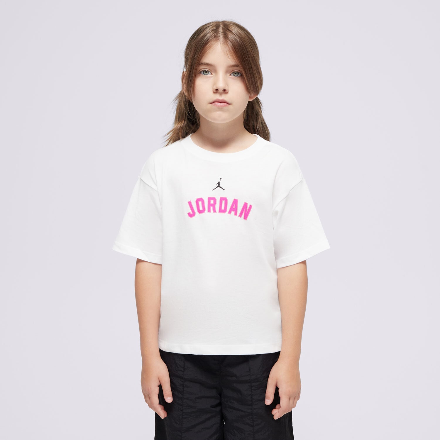 dětské tričko JORDAN TRIČKO (G)BK HIT TEE WHT G 45D363-001 BÍLÁ
