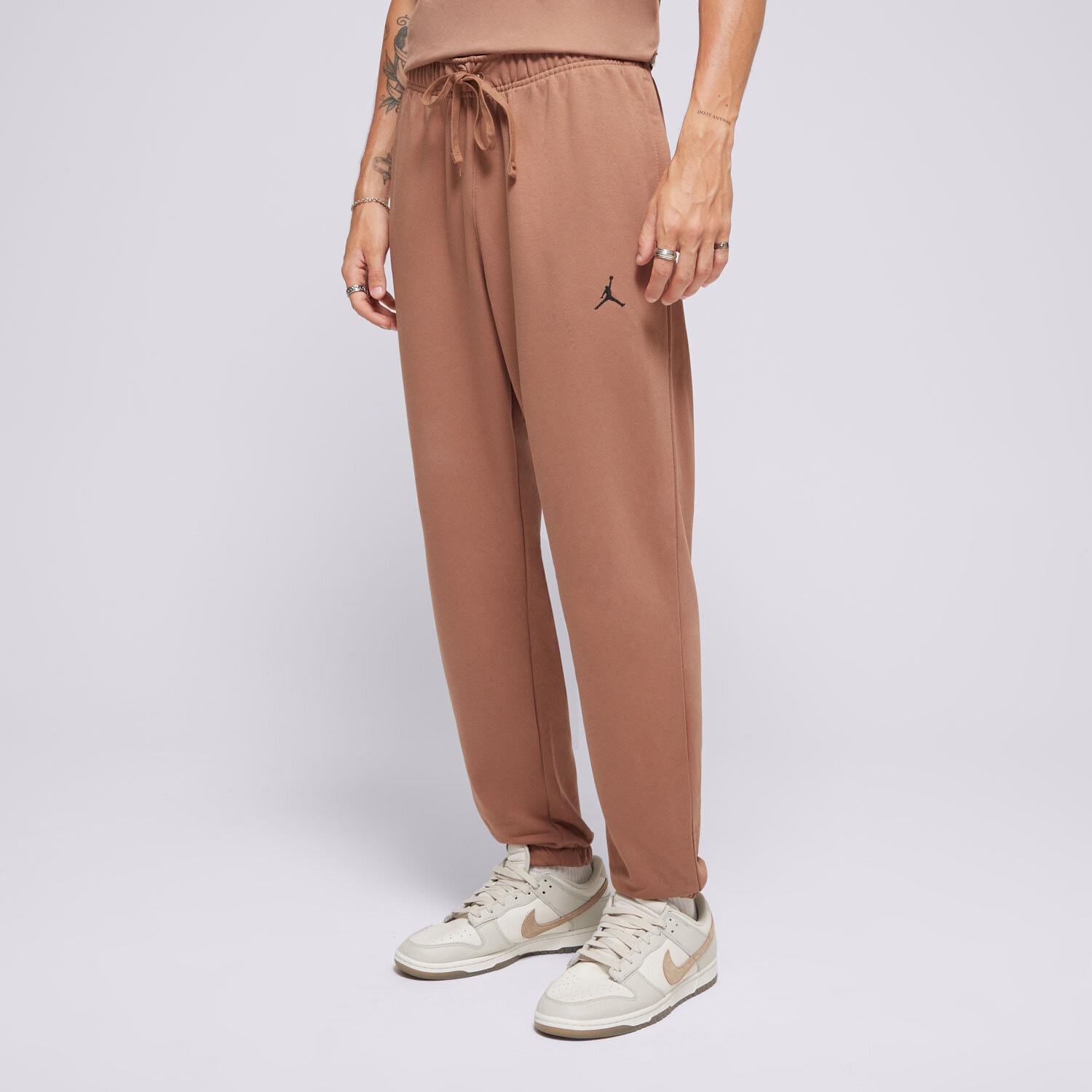 pánské kalhoty KALHOTY  M JORDAN DF SPRT CSVR FLC PANT  FV8608-223 HNĚDÁ