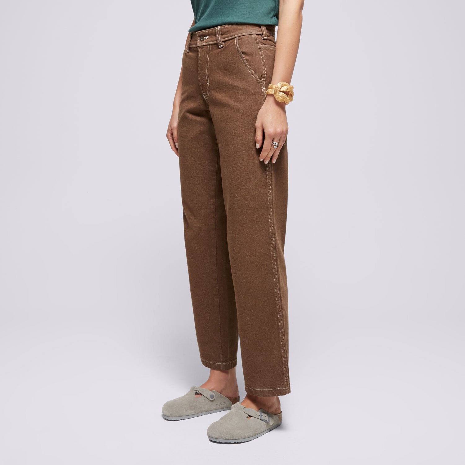dámské kalhoty DICKIES KALHOTY  STEVENSVILLE CARPENTER W DK0A863SMR11 HNĚDÁ