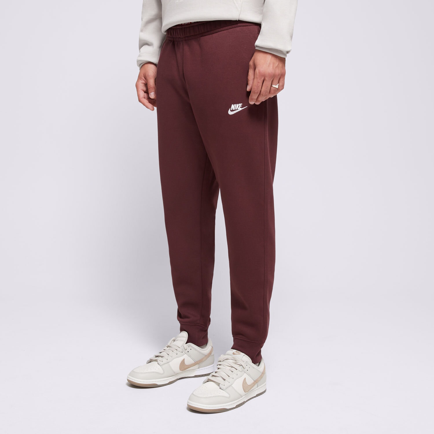 pánské kalhoty NIKE KALHOTY  SPORTSWEAR CLUB FLEECE BV2671-652 HNĚDÁ