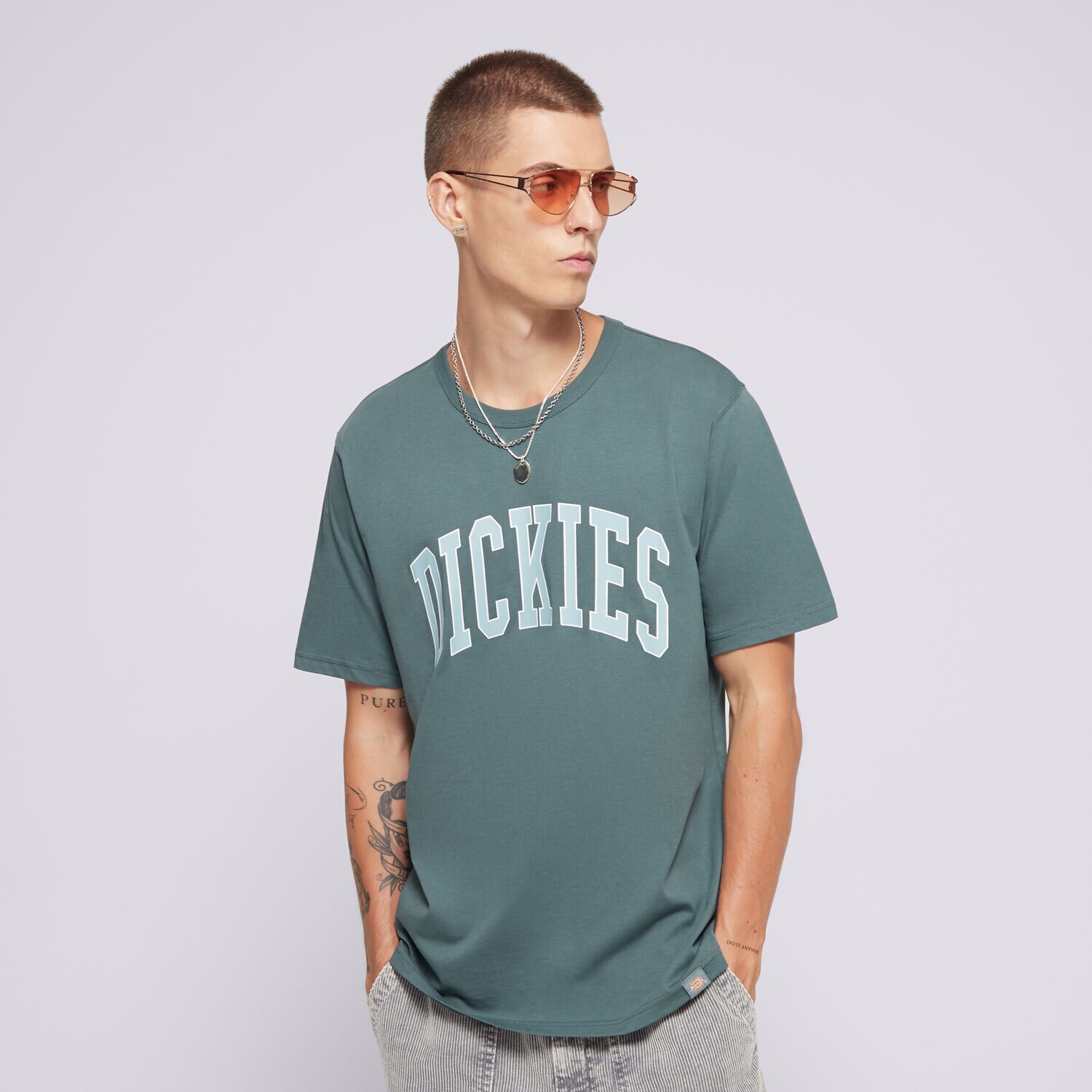 pánské tričko DICKIES TRIČKO AITKIN TEE DK0A4X9FJ951 ZELENÁ