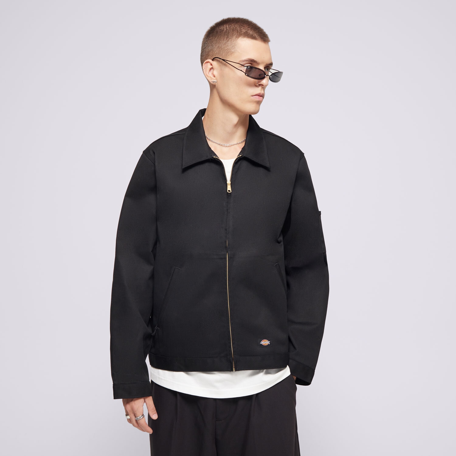 Přechodná bunda pánská (podzimní, jarní) DICKIES BUNDA UNLINED EISENHOWER JACKET REC DK0A4Y6UBLK1 ČERNÁ