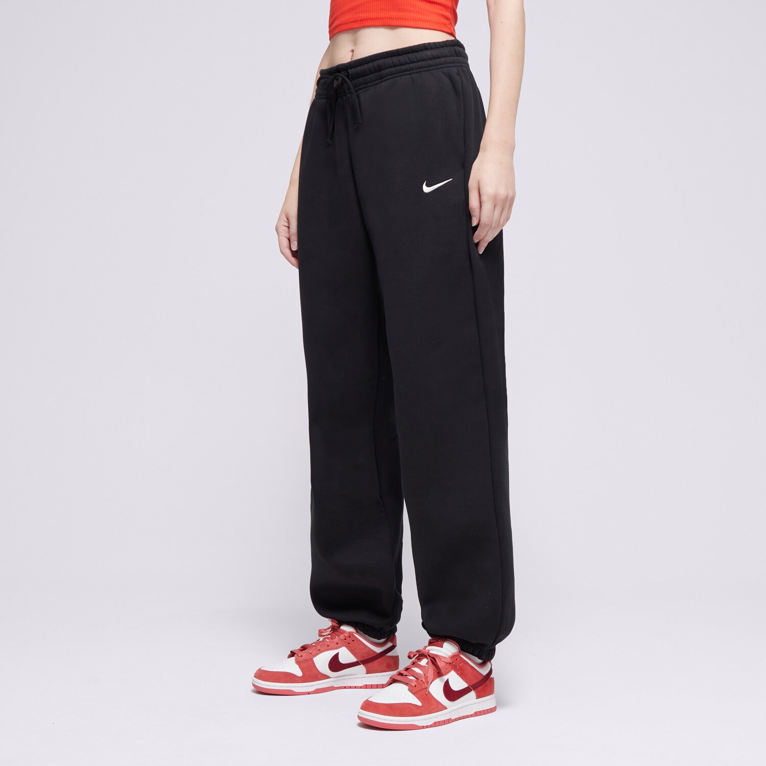 dámské kalhoty NIKE KALHOTY  W NSW PHNX FLC HR OS PANT 2 FZ5996-010 ČERNÁ