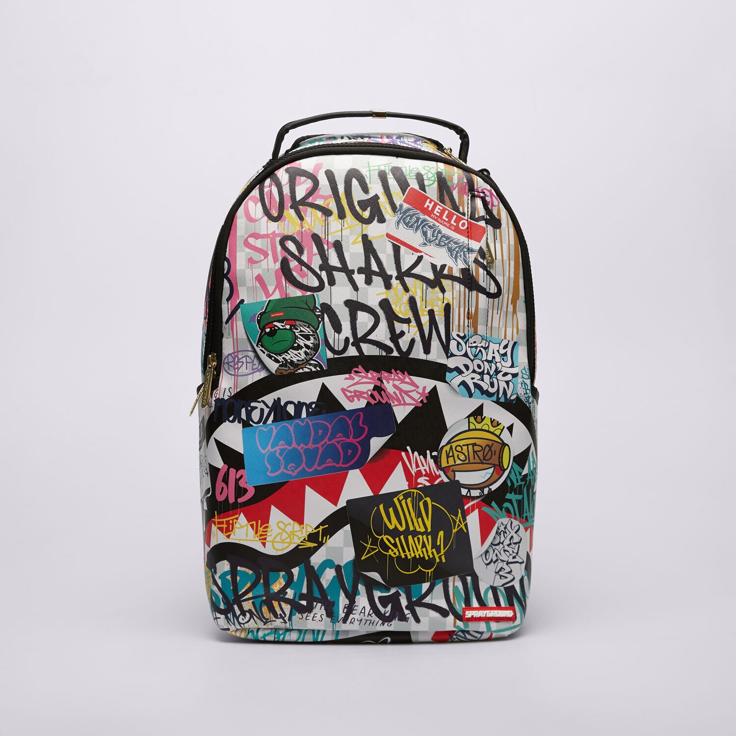 dámský batoh SPRAYGROUND BATOH SHARKS IN PARIS THE RIZZ CREAM 910B6132NSZ VÍCEBAREVNÁ