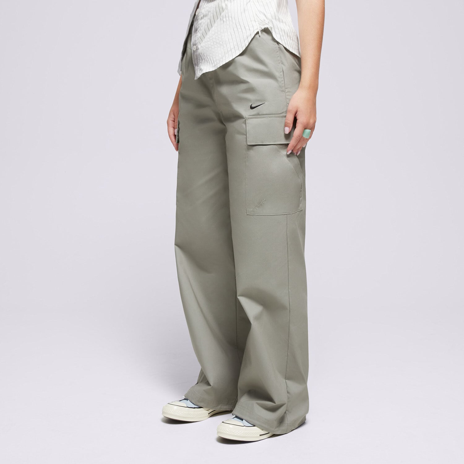 dámské kalhoty NIKE KALHOTY  W NSW ESSTL WVN MR STD CRGO PT FV7643-320 KHAKI