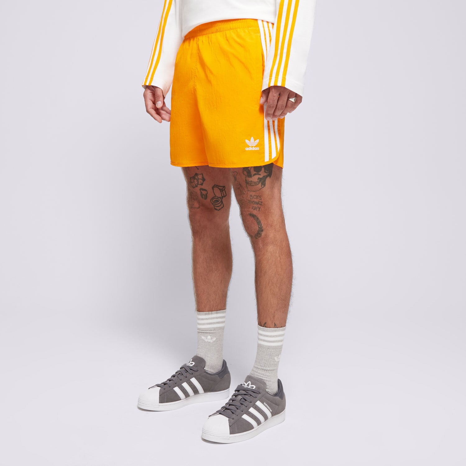 pánské kraťasy ADIDAS ŠORTKY  SPRINTER SHORTS IZ2418 ORANŽOVÁ