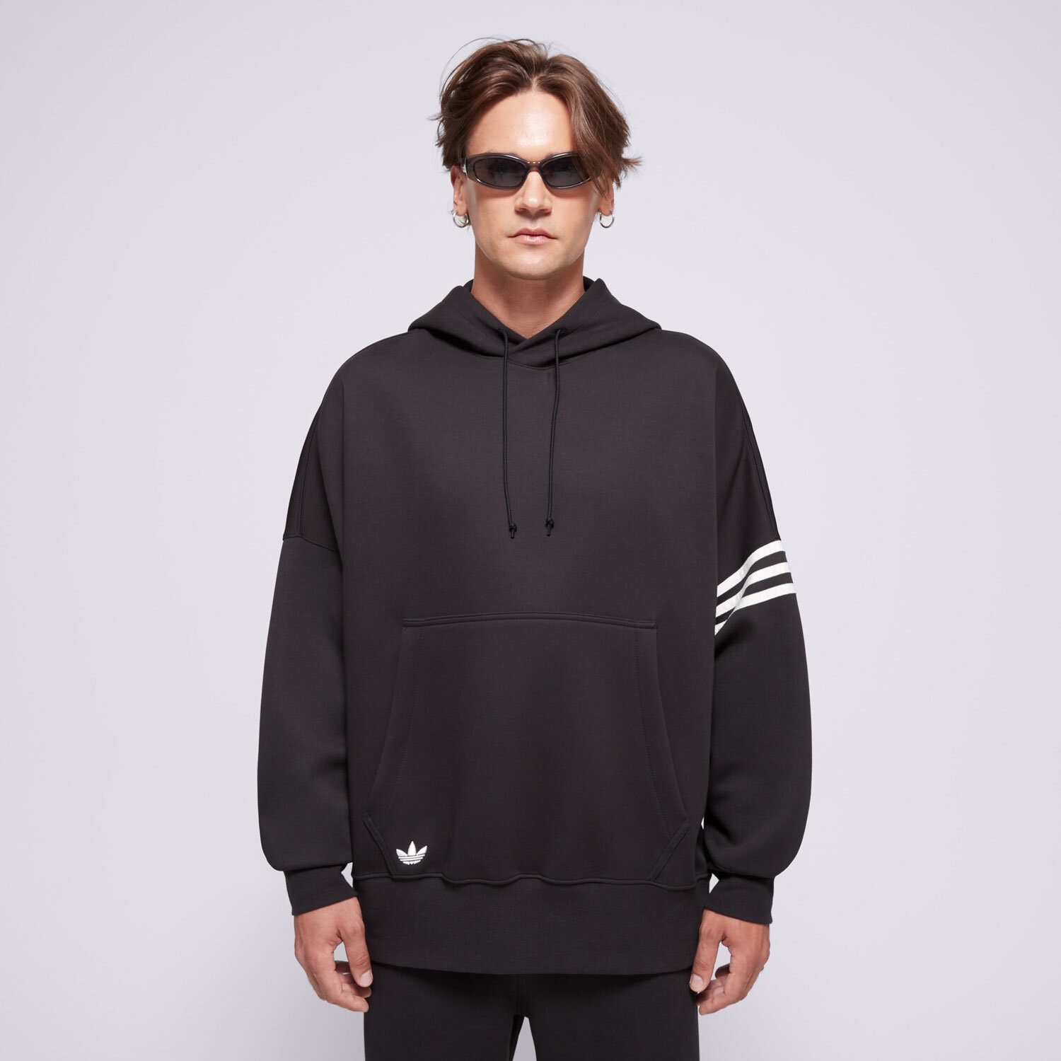 pánská mikina ADIDAS MIKINA S KAPUCÍ NEU C HD IW0975 ČERNÁ