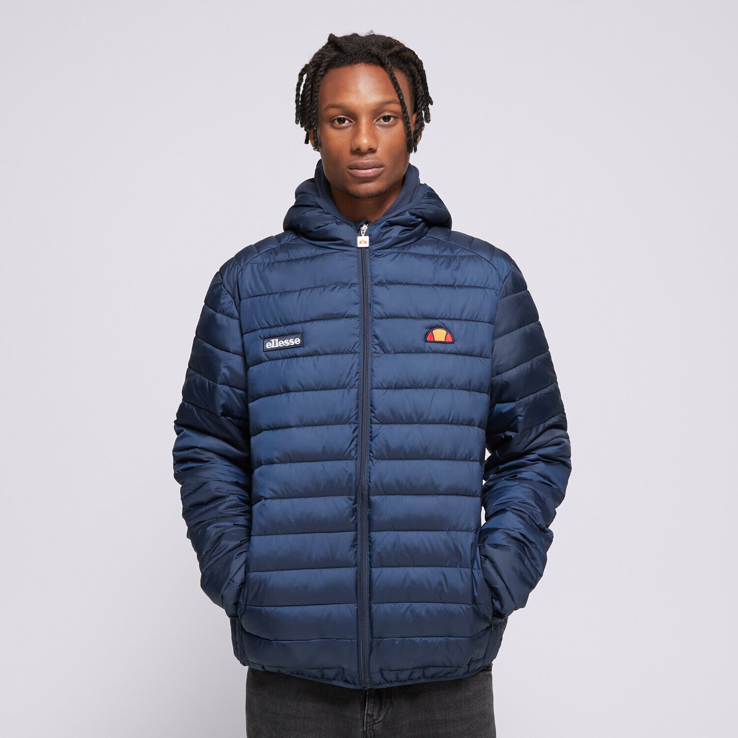 pánská zimní bunda ELLESSE BUNDA ZIMNÍ LOMBARDY NAVY SHS01115429 TMAVOMODRÁ