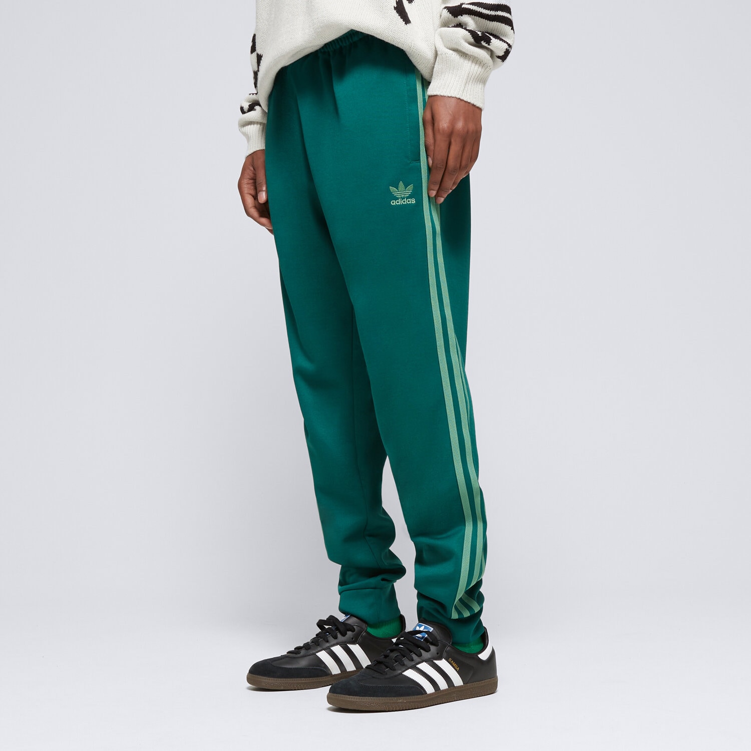 pánské kalhoty ADIDAS KALHOTY  SST TP IY8729 ZELENÁ
