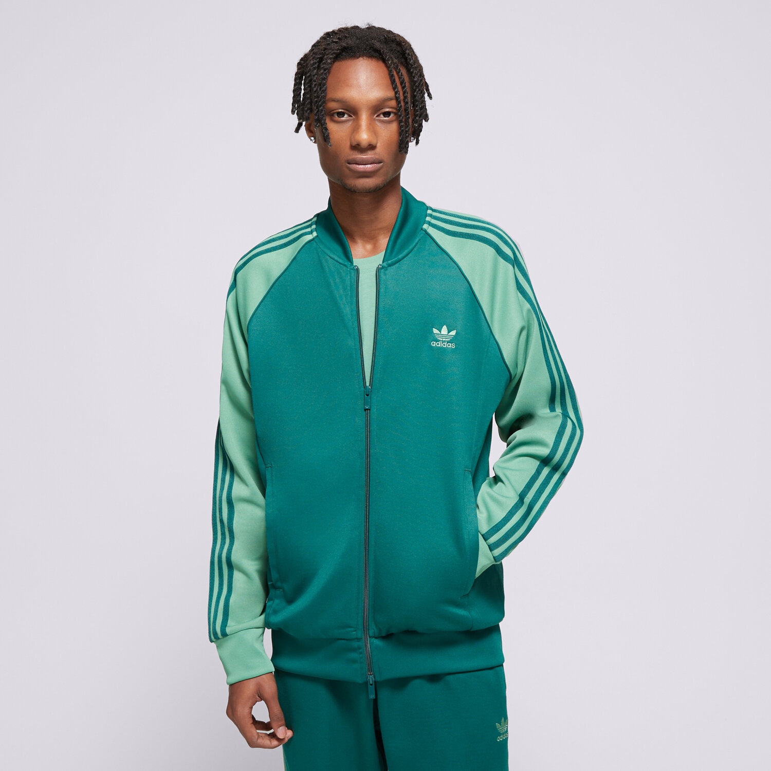 pánská mikina ADIDAS MIKINA SST TT IY8731 ZELENÁ