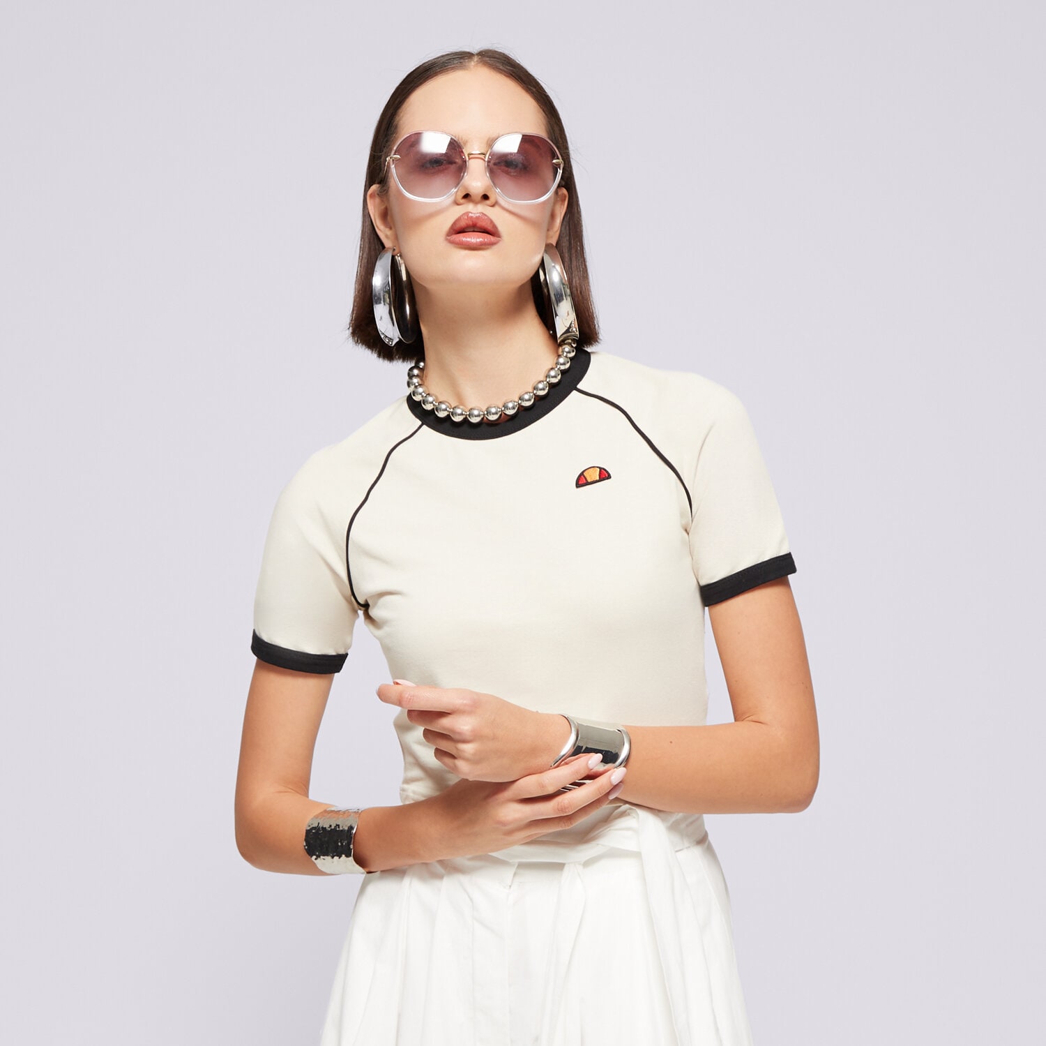 dámské tričko ELLESSE TRIČKO CHEVALIER TEE BEIGE SGX20927214 BÉŽOVÁ