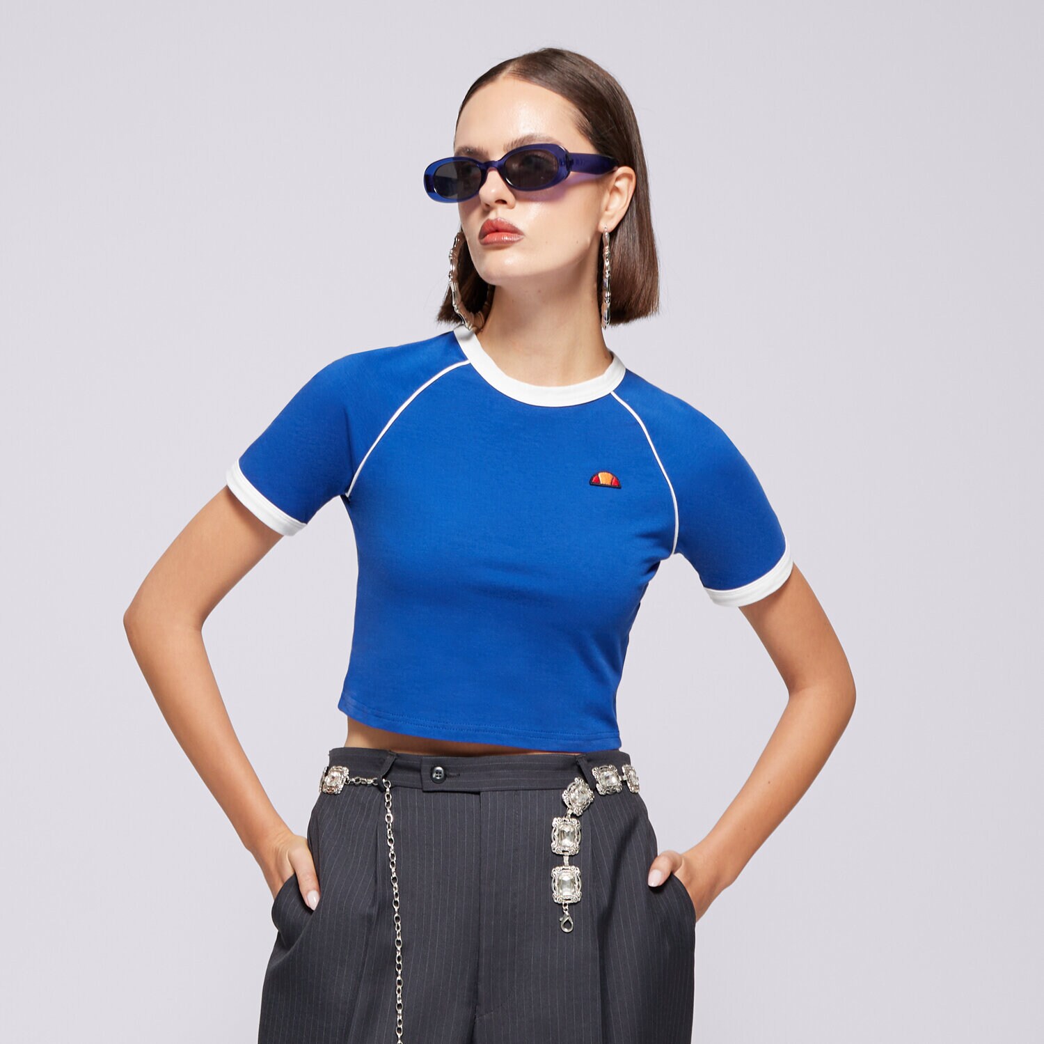 dámské tričko ELLESSE TRIČKO CHEVALIER TEE BLUE SGX20927402 MODRÁ