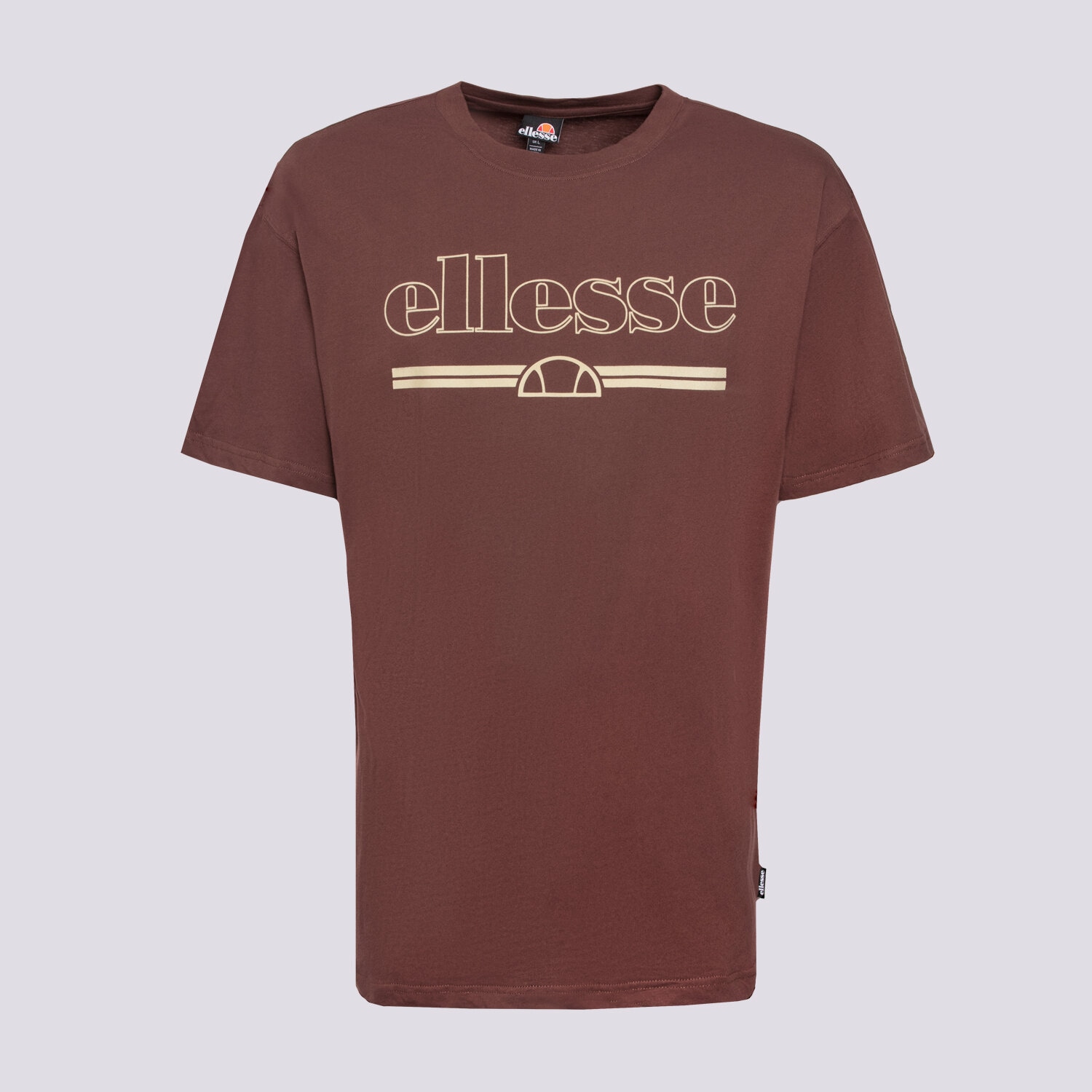 pánské tričko ELLESSE TRIČKO STRAZO TEE BRWN SHX21070200 HNĚDÁ