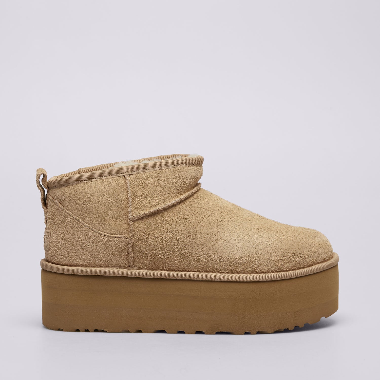 dámské boty casual UGG CLASSIC ULTRA MINI PLATFORM 1135092-SAN BÉŽOVÁ