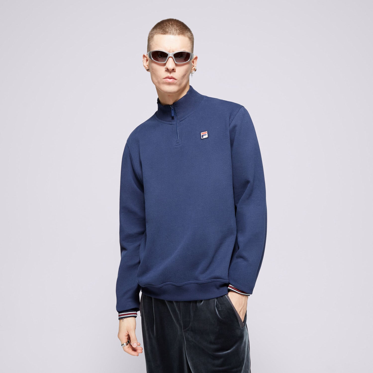 pánská mikina FILA MIKINA RAMY SS24UC004410 TMAVOMODRÁ